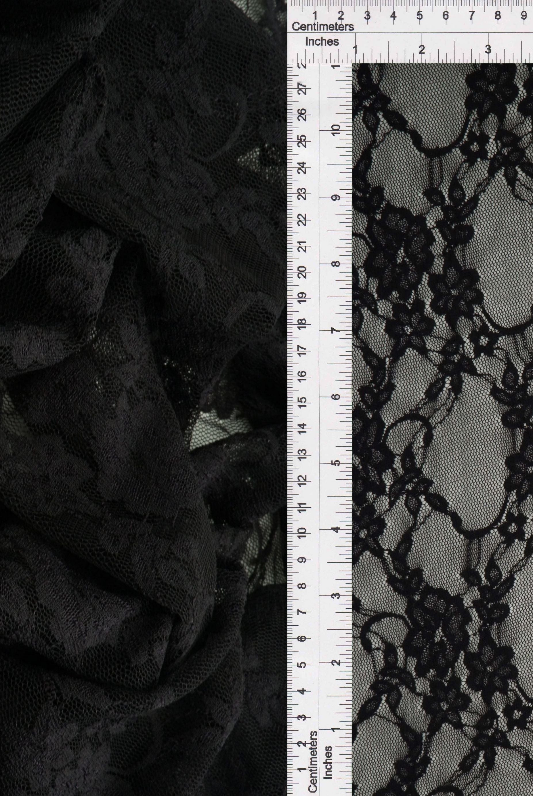 Nylon Floral Lace Fabric - LACE-1483