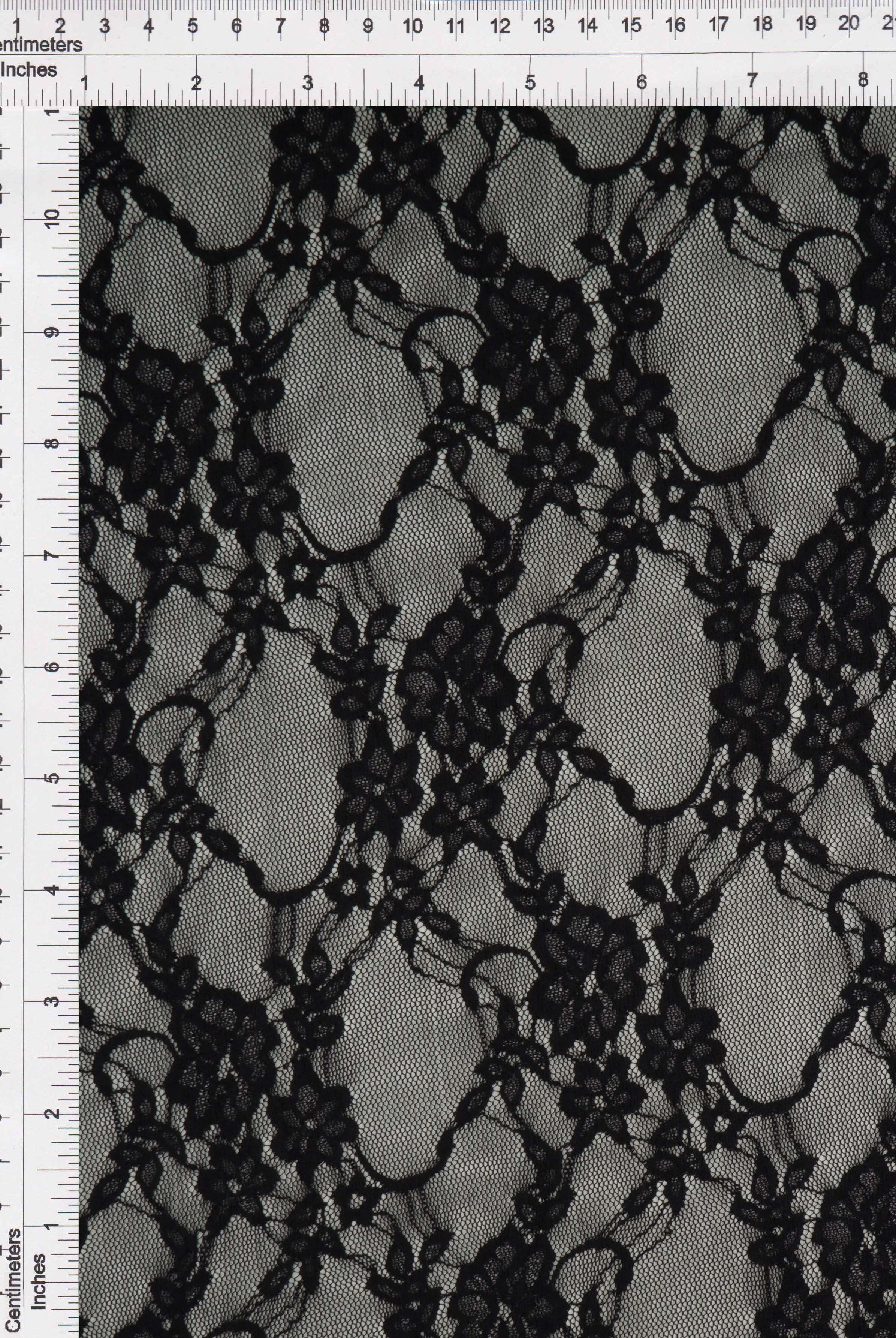 Nylon Floral Lace Fabric - LACE-1483