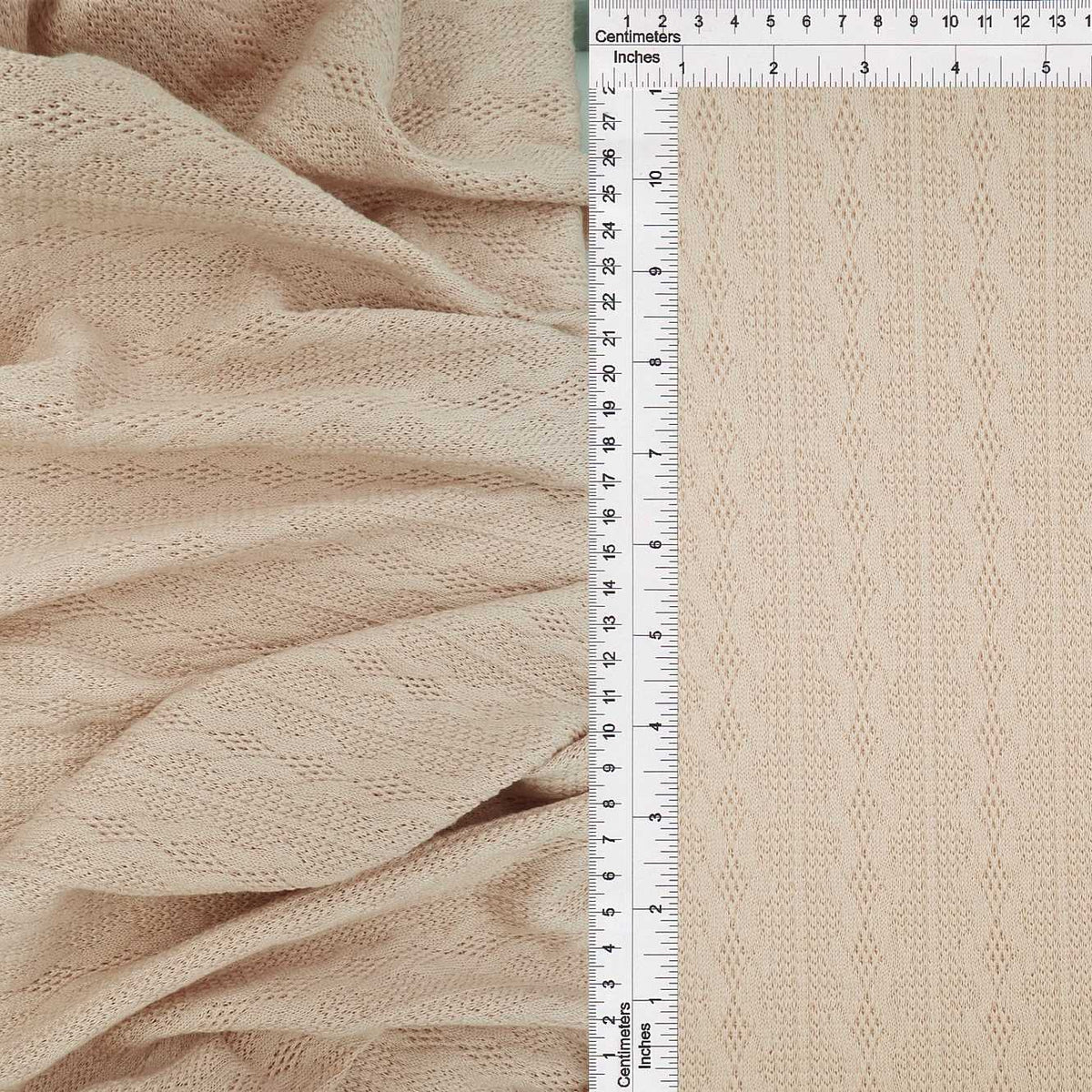 Jacquard Cable Knit Sweater Fabric KNT4422 Fabric Selection Inc