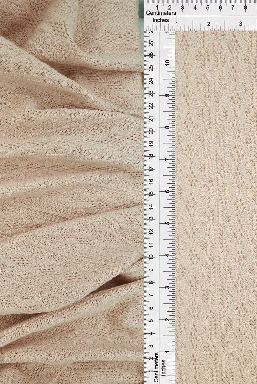 KNT4422 SAND BOTTOMS CAMI CREAM DRESS JACQUARD KNIT NO-PRINT OUTERWEAR POLYESTER SOLID SPANDEX STRETCH SWEATER TUNICS