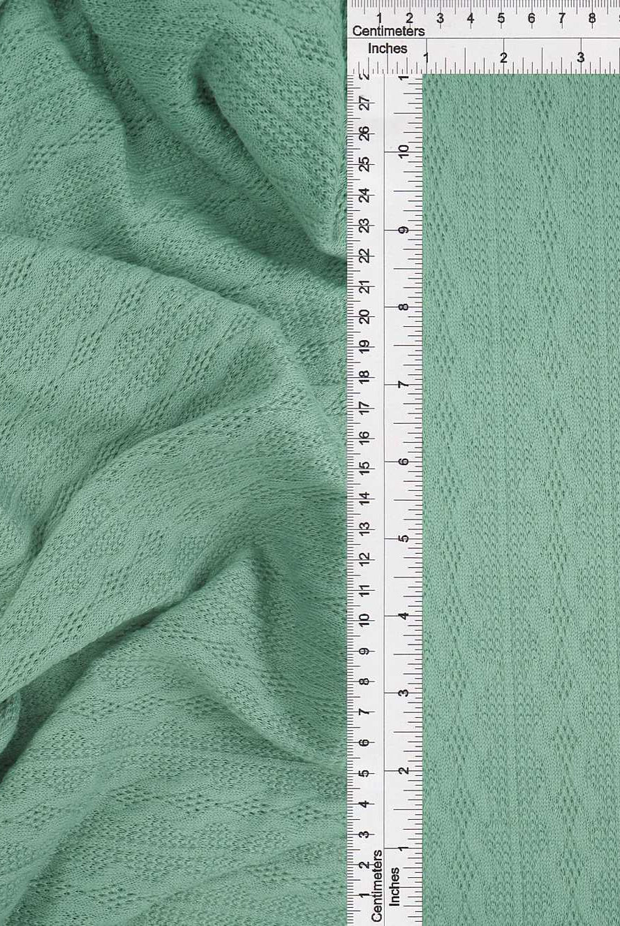 KNT4422 SEAFOAM BOTTOMS CAMI DRESS GREEN JACQUARD KNIT NO-PRINT OUTERWEAR POLYESTER SOLID SPANDEX STRETCH SWEATER TUNICS