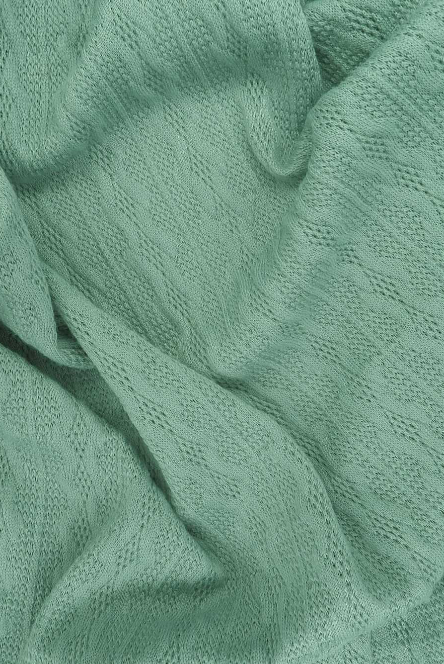 KNT4422 SEAFOAM BOTTOMS CAMI DRESS GREEN JACQUARD KNIT NO-PRINT OUTERWEAR POLYESTER SOLID SPANDEX STRETCH SWEATER TUNICS
