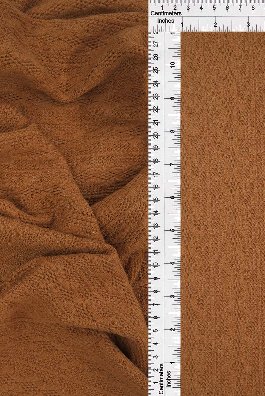 KNT4422 CARAMEL BOTTOMS CAMI DRESS JACQUARD KNIT NO-PRINT OUTERWEAR POLYESTER SOLID SPANDEX STRETCH SWEATER TUNICS