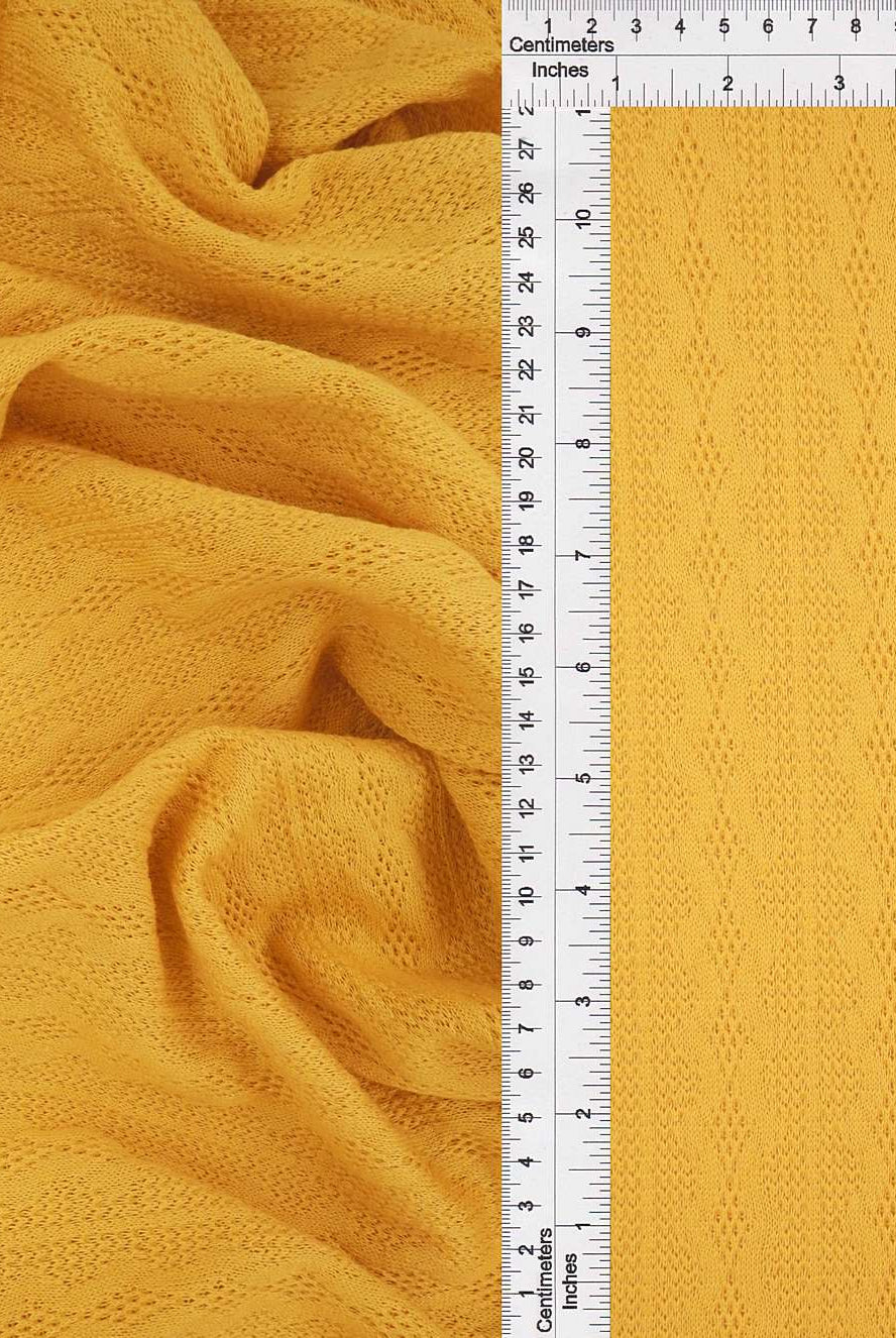 KNT4422 MUSTARD BOTTOMS CAMI DRESS JACQUARD KNIT NO-PRINT OUTERWEAR POLYESTER SOLID SPANDEX STRETCH SWEATER TUNICS