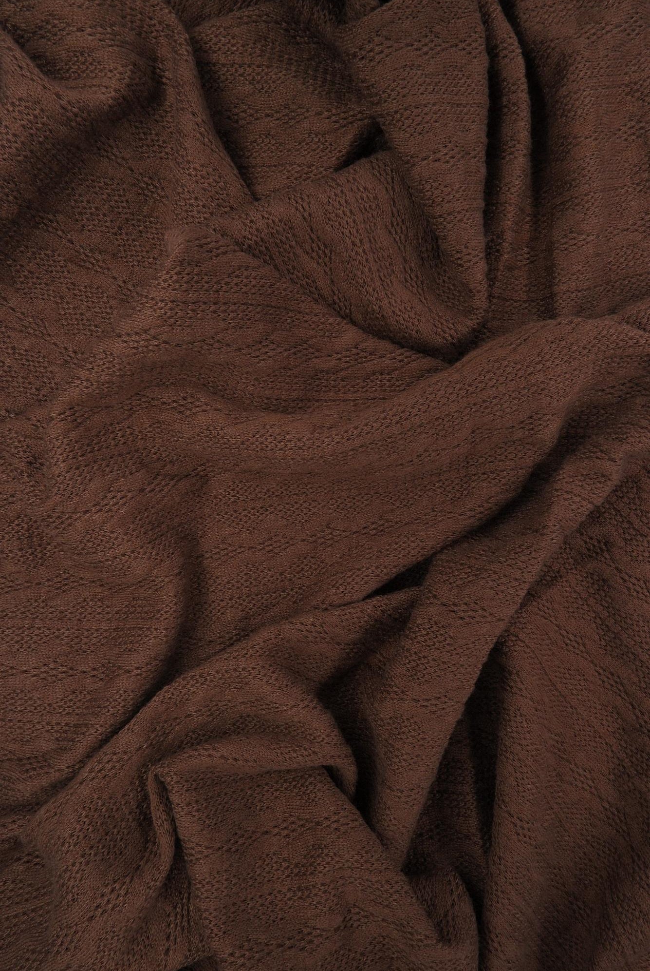 KNT4422 BROWN BOTTOMS BROWN CAMI DRESS JACQUARD KNIT NO-PRINT OUTERWEAR POLYESTER SOLID SPANDEX STRETCH SWEATER TUNICS