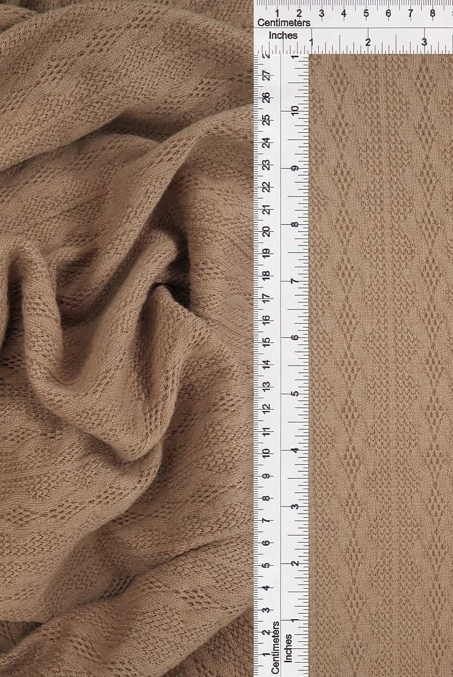 KNT4422 MOCHA BOTTOMS CAMI DRESS JACQUARD KNIT NO-PRINT OUTERWEAR POLYESTER SOLID SPANDEX STRETCH SWEATER TUNICS