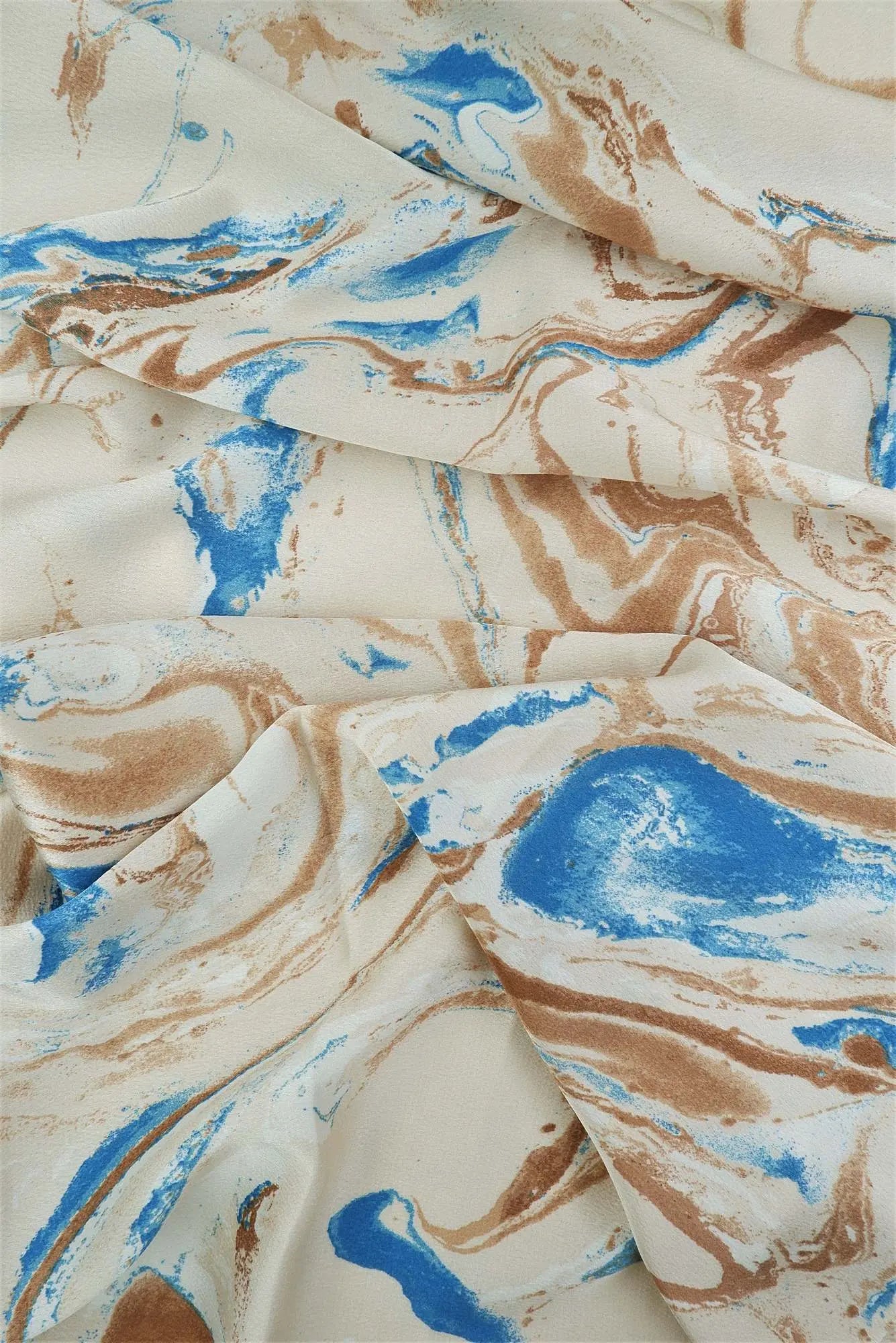 Bubble Satin Marble Print Fabric - POP4427-MS10015