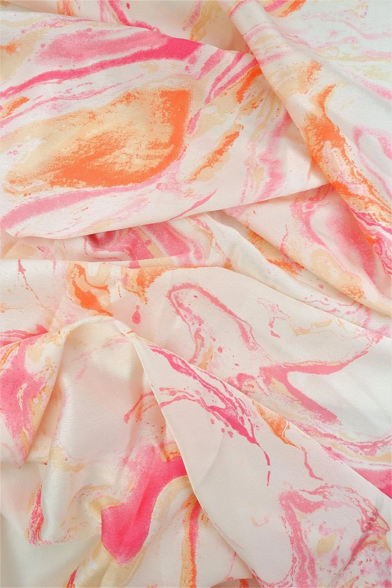 Bubble Satin Marble Print Fabric - POP4427-MS10015