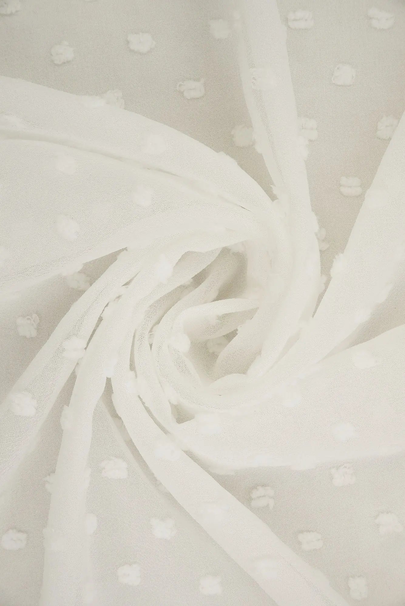 HIMLT-3132 WHITE BLOUSE CHIFFON DOT DRESS HI-MULTI NON STRETCH POLYESTER SKIRTS SOLID SWISS TOPS WHITE WOVEN