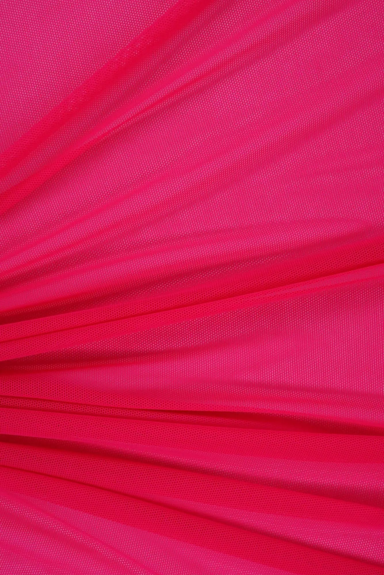 MESH-2000 FUCHSIA BLOUSE BODYSUIT CAMI FLOCKING FUSCHIA LOUNGEWEAR MESH NO-PRINT POLYESTER SOLID SPANDEX STRETCH TOPS TUNICS