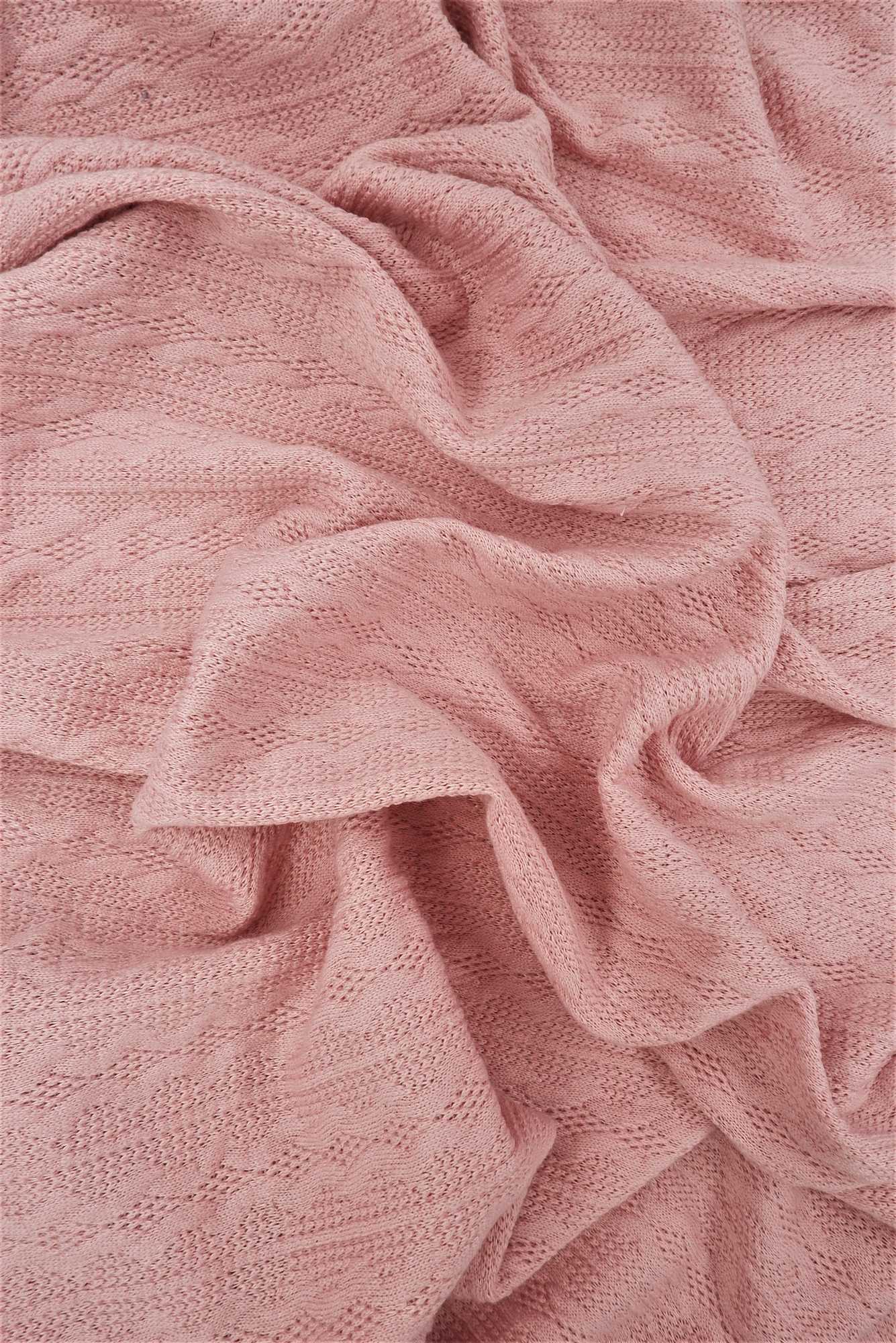 KNT4422 ROSE LT BOTTOMS CAMI DRESS JACQUARD KNIT NO-PRINT OUTERWEAR PINK POLYESTER SOLID SPANDEX STRETCH SWEATER TUNICS