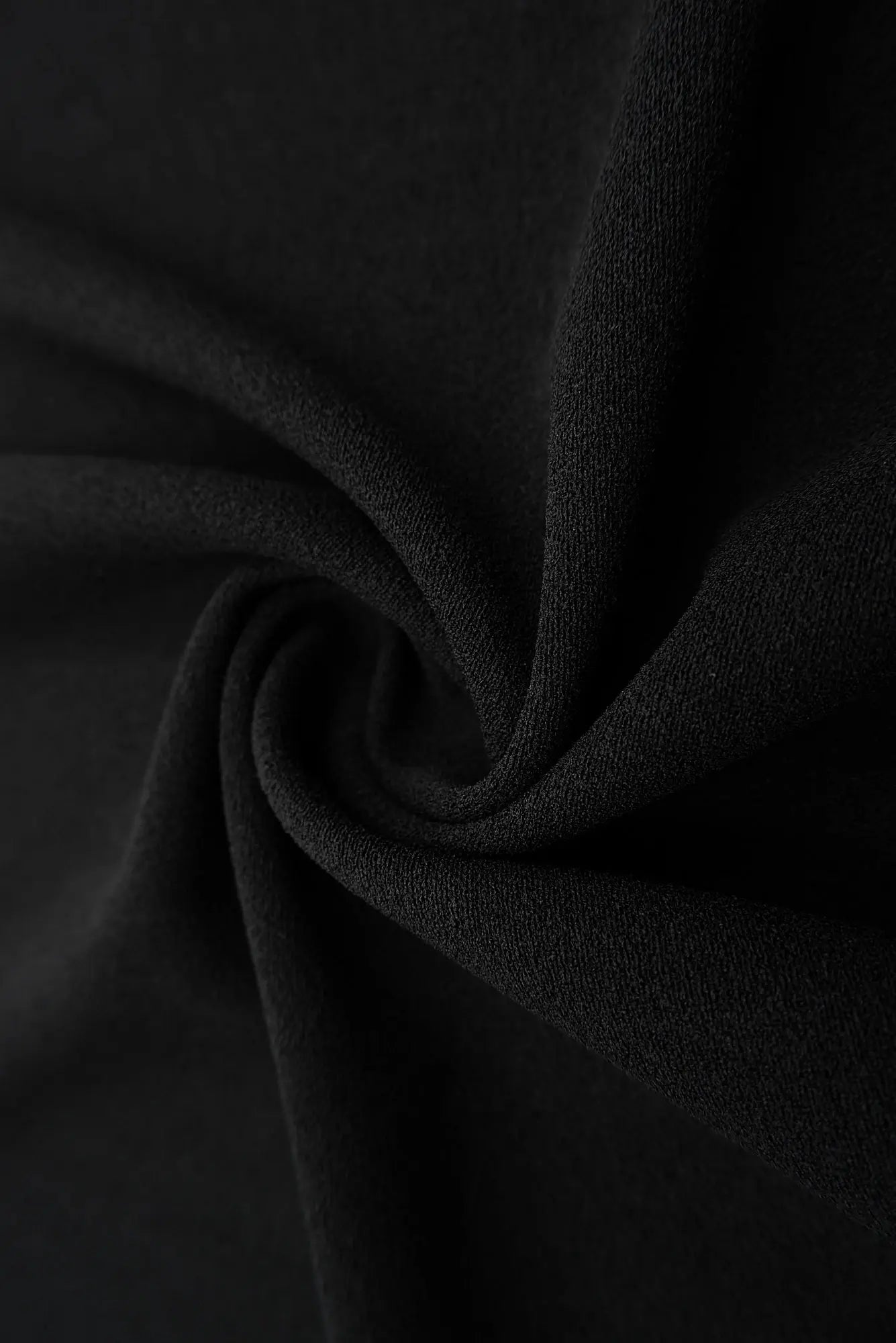 TECH-3311 BLACK BLACK BODYSUIT BOTTOMS CAMI CREPON DRESS KNIT NO-PRINT PANTS POLYESTER SKIRTS SOLID SPANDEX SUBLIMATION TECHNO CREPE TOPS TUNICS