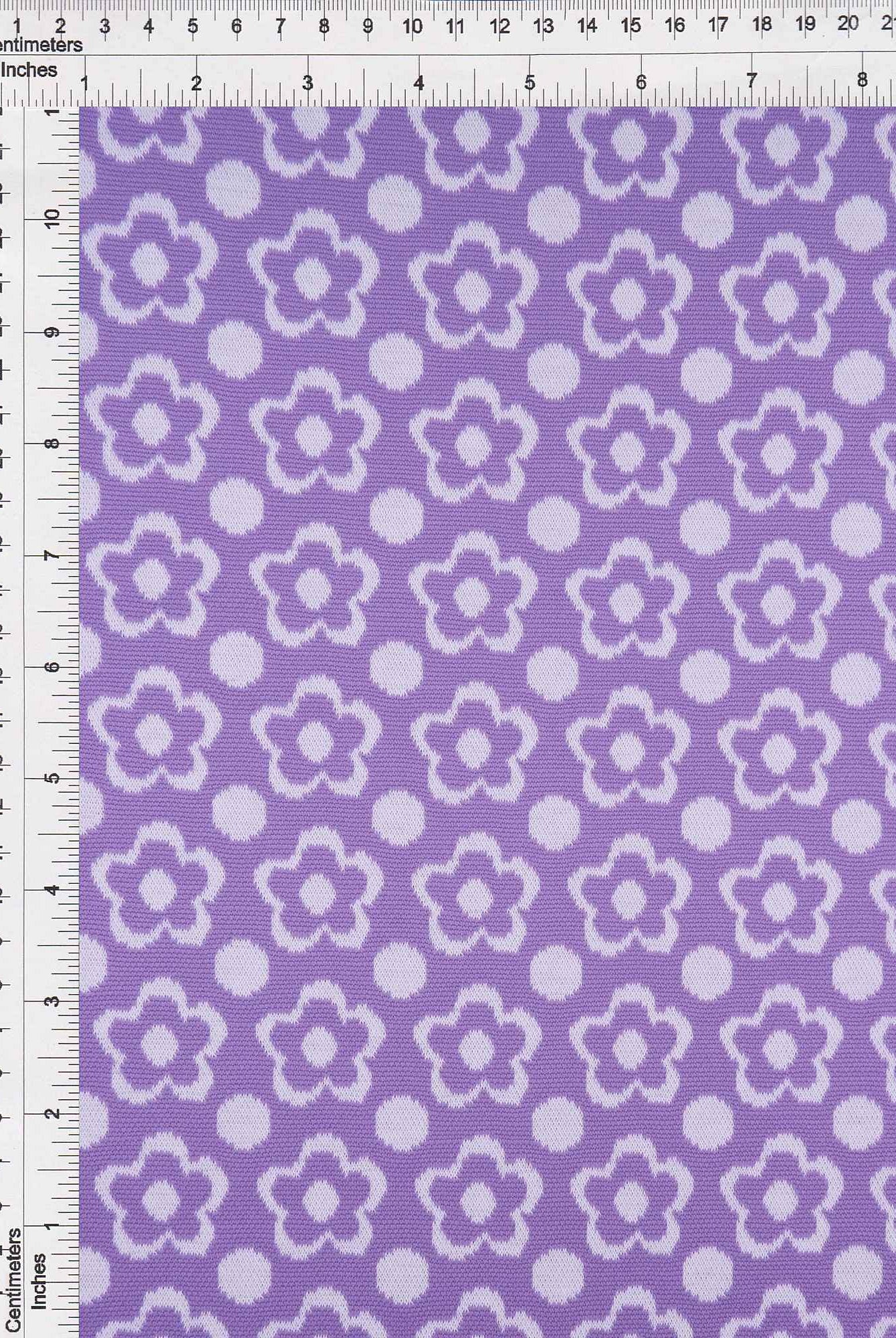 KNT4443 LAVENDER FLOWER BOTTOMS DOUBLE KNIT DRESS FLORAL JACQUARD OUTERWEAR PANTS POLYESTER SKIRTS SOLID SPANDEX STRETCH YARN DYED