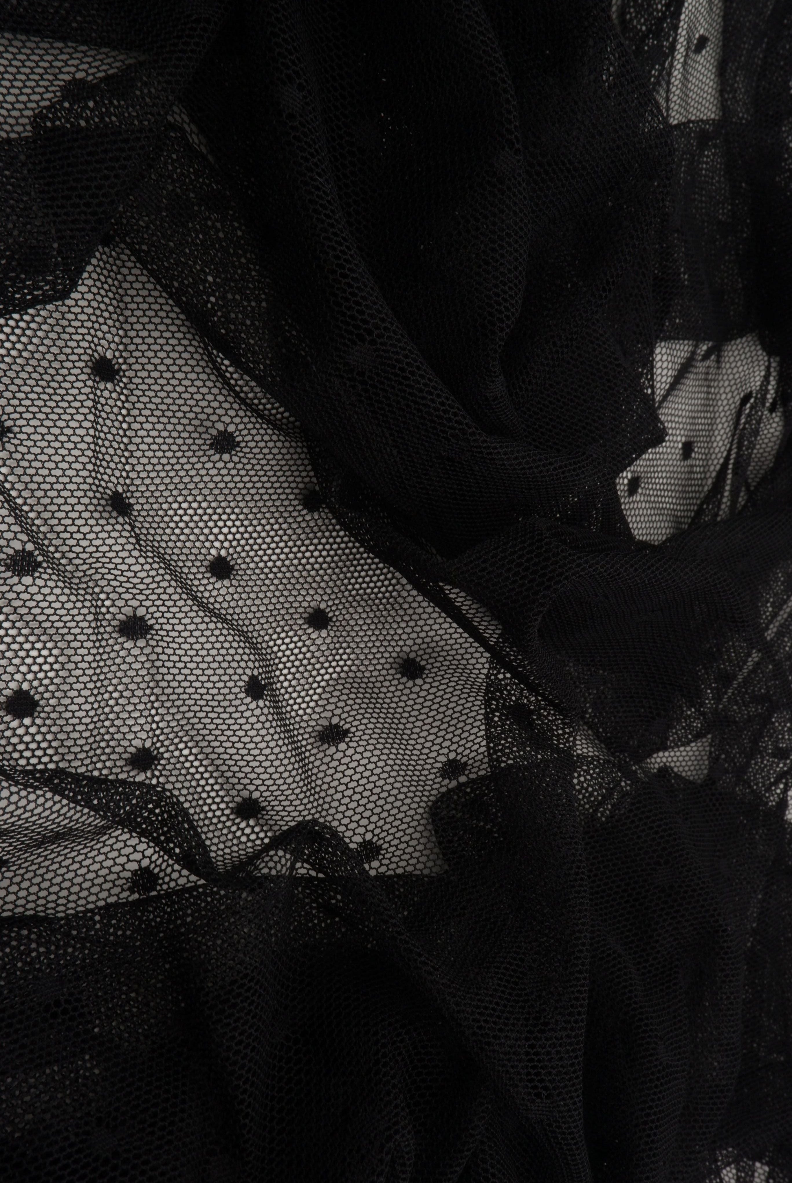 Polka Dot Lace Stretch Fabric - LACE3759