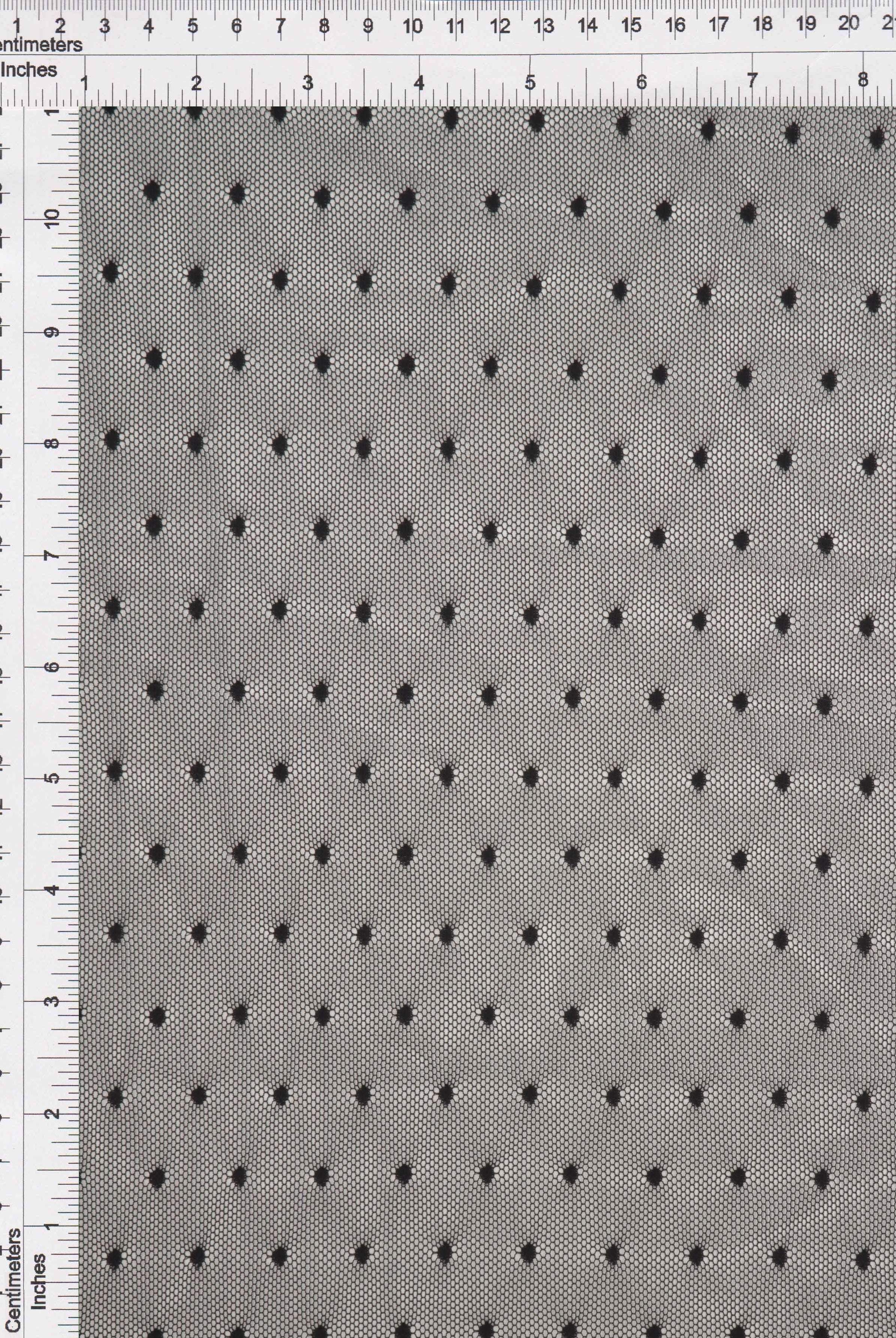 Polka Dot Lace Stretch Fabric - LACE3759