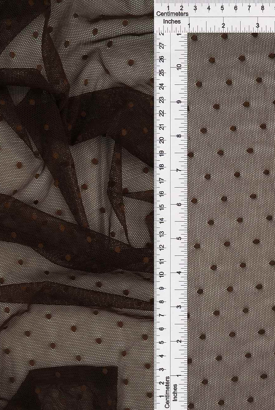 Polka Dot Lace Stretch Fabric - LACE3759