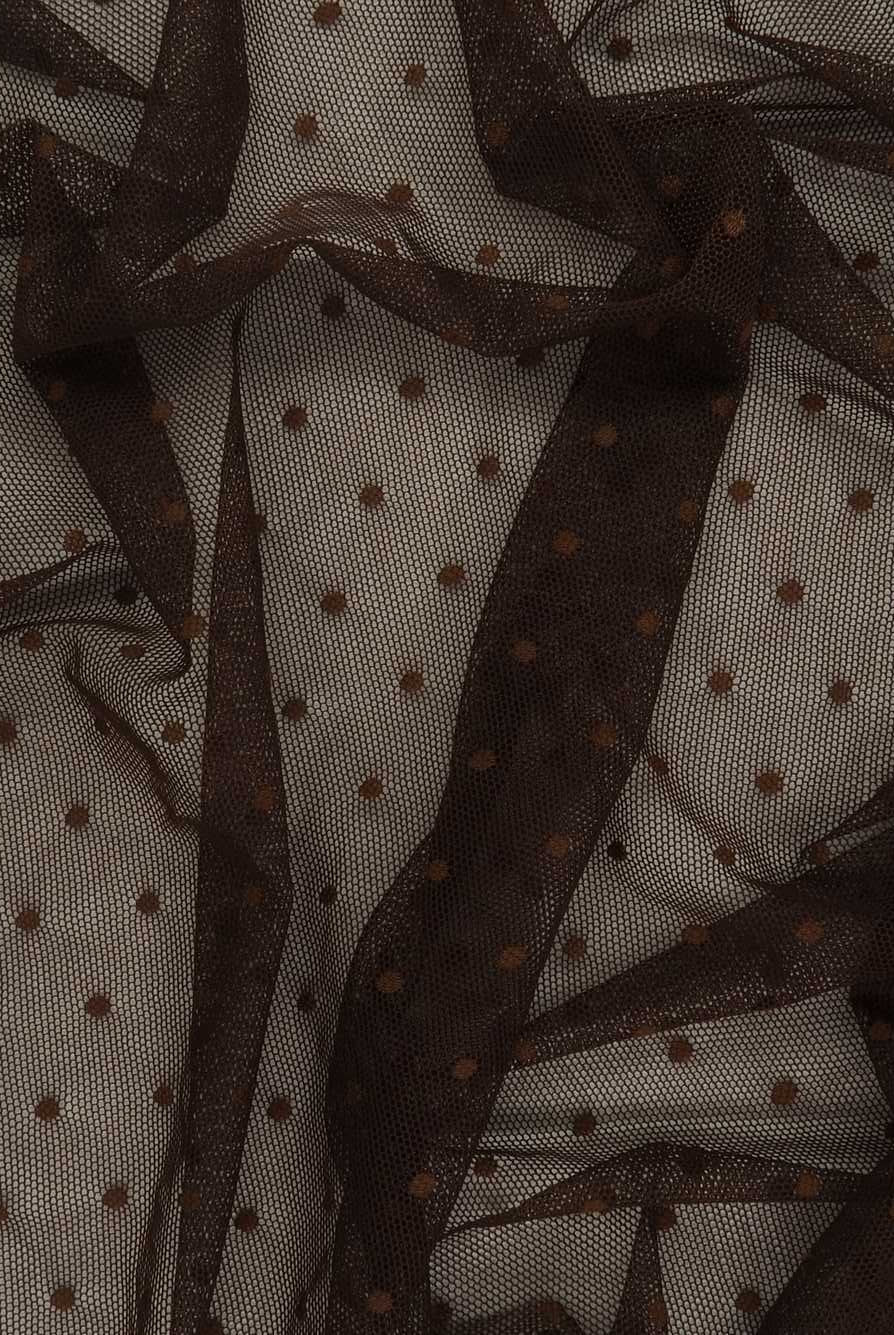 LACE3759 BROWN BODYSUIT BOTTOMS CAMI DOT DRESS LACE MESH NYLON SOLID SPANDEX TOPS TUNICS