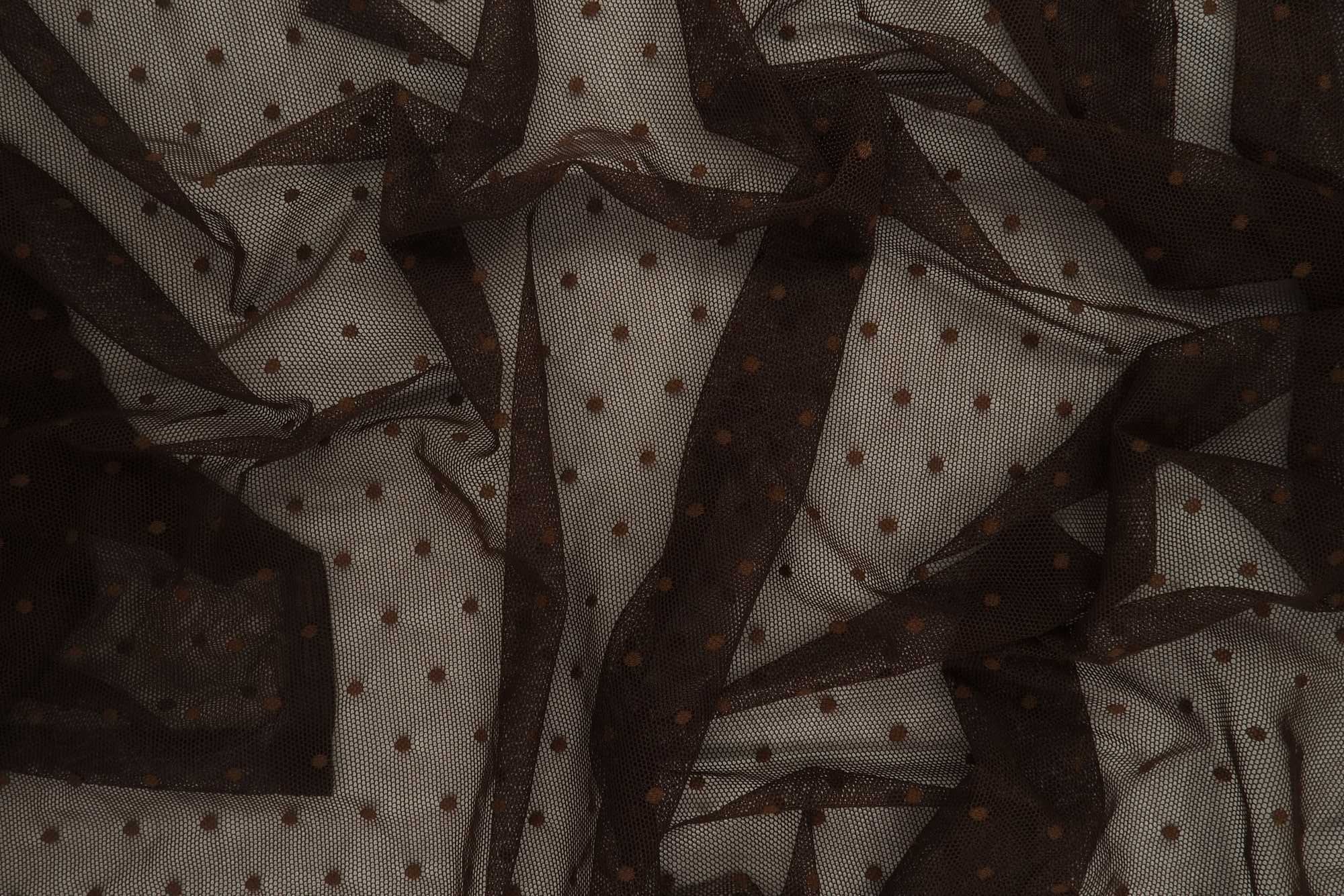 Polka Dot Lace Stretch Fabric - LACE3759