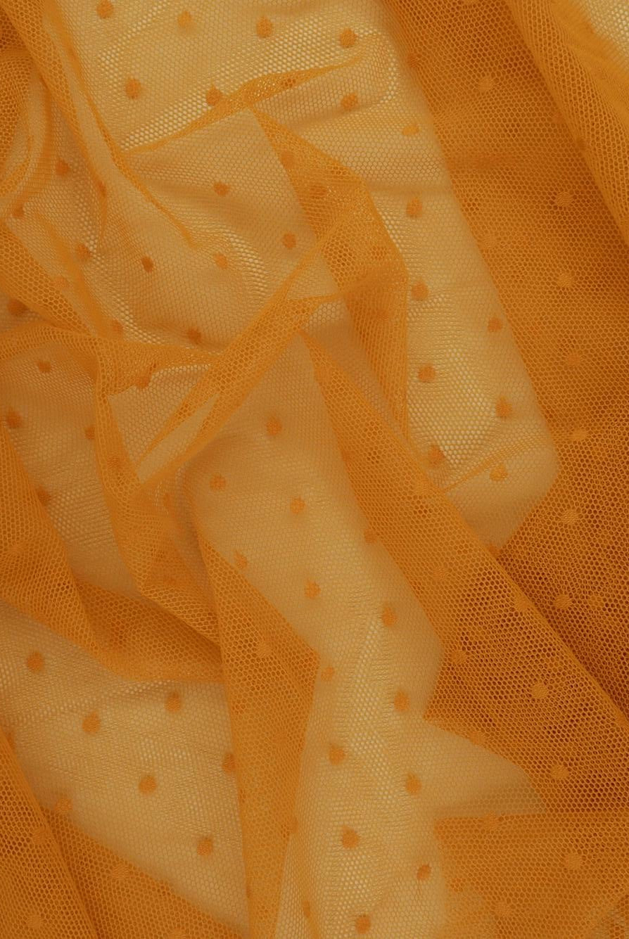 Polka Dot Lace Stretch Fabric - LACE3759