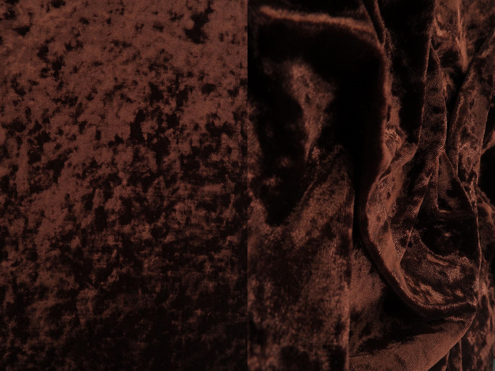 Crushed Velvet Solid Stretch Knit Fabric - KNT3734