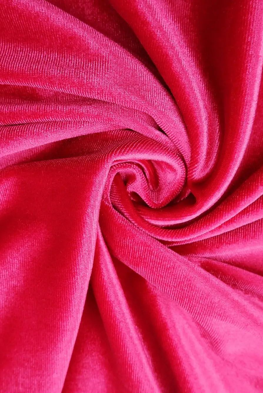 KNT3850 PINK HOT BOTTOMS CAMI DRESS KNIT NO-PRINT PANTS POLYESTER RED SKIRTS SOLID SPANDEX STRETCH TOPS TUNICS VELVET