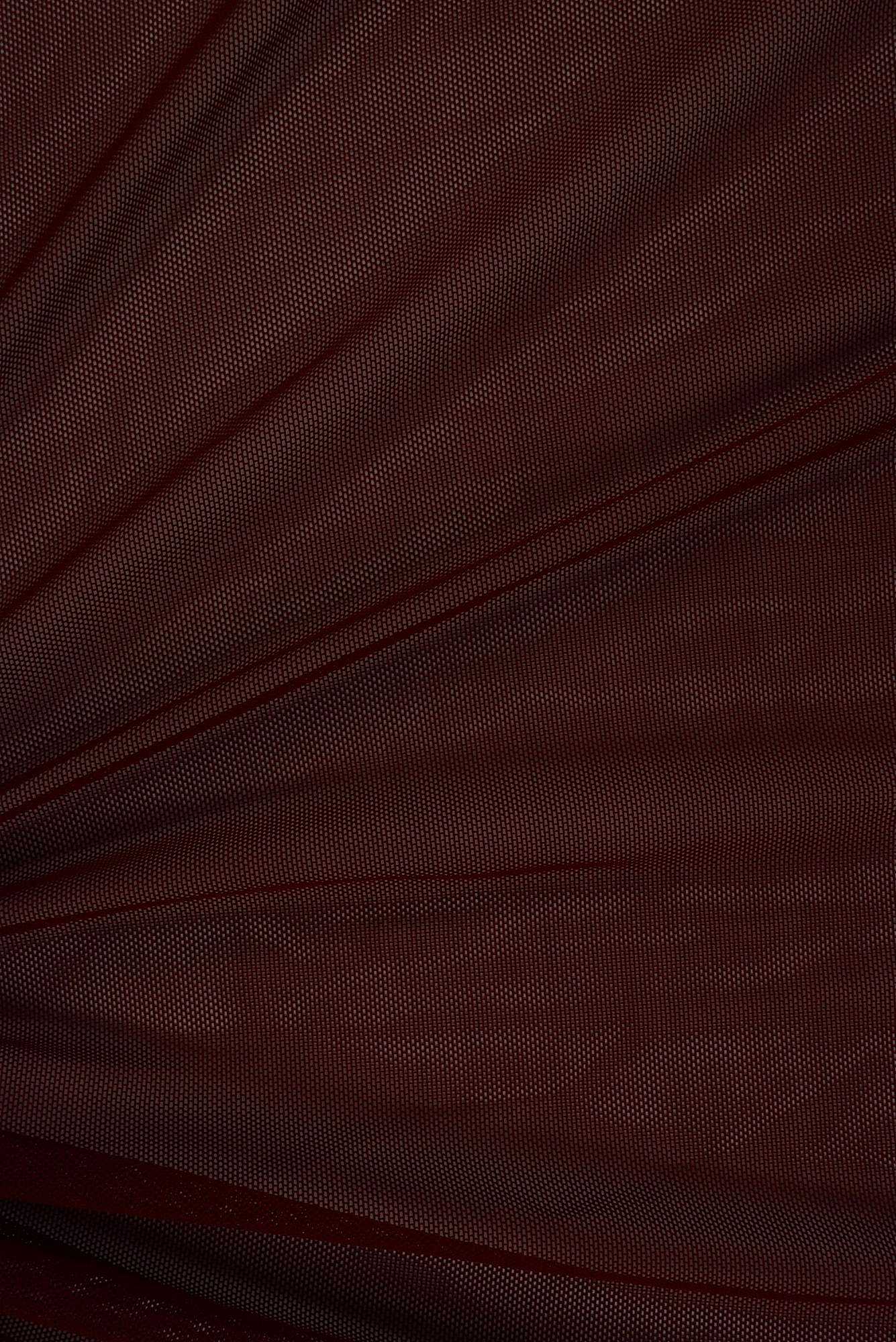 MESH-2000 BURGUNDY ACTIVEWEAR BODYSUIT CAMI DRESS FLOCKING MESH NO-PRINT POLYESTER RED SOLID SPANDEX STRETCH TOPS WINE