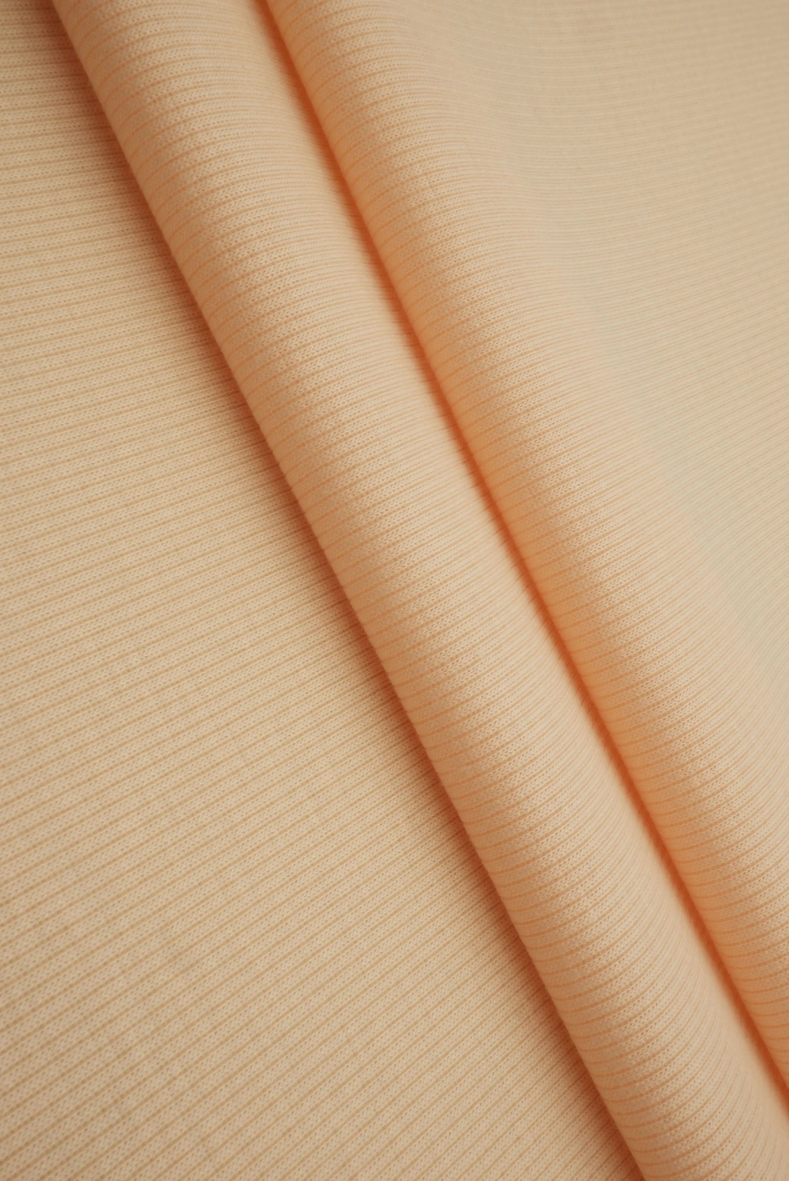 Rib Solid Stretch Knit Fabric - KNT3895