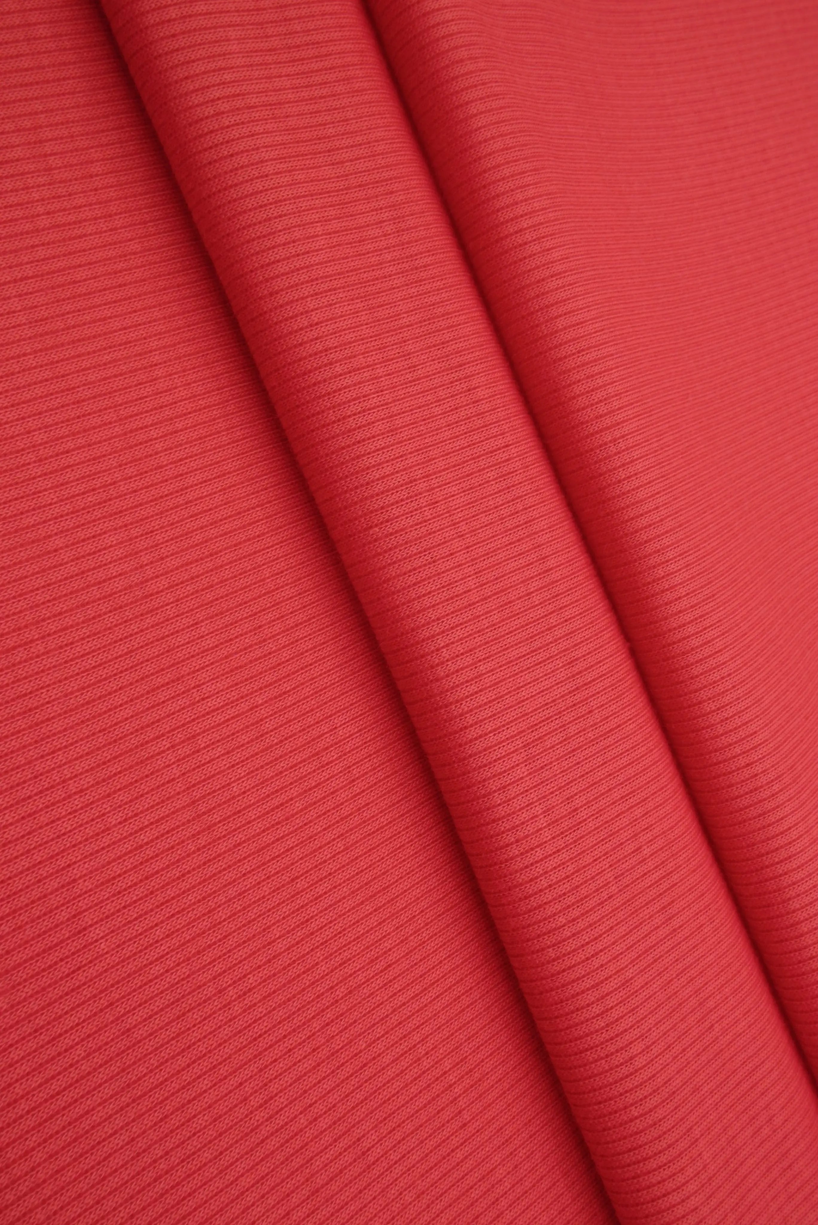 Rib Solid Stretch Knit Fabric - KNT3895
