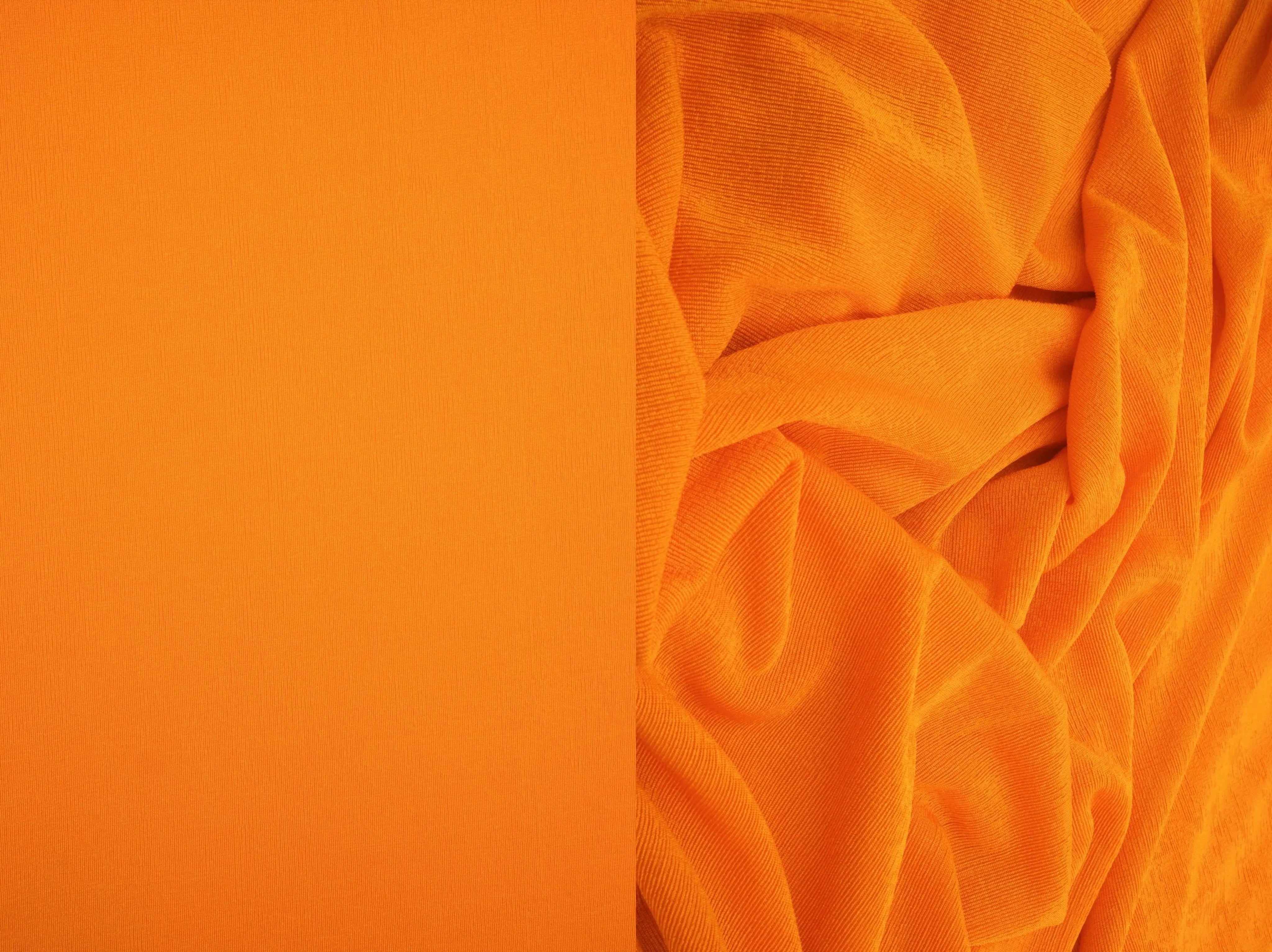 KNT3963 ORANGE BIKER SHORTS BODYSUIT BOTTOMS CAMI DRESS KNIT LOUNGEWEAR NO-PRINT ORANGE PANTS POLYESTER RIBBED 1X1 SLINKY SOLID SPANDEX STRETCH T-SHIRT TOPS TUNICS