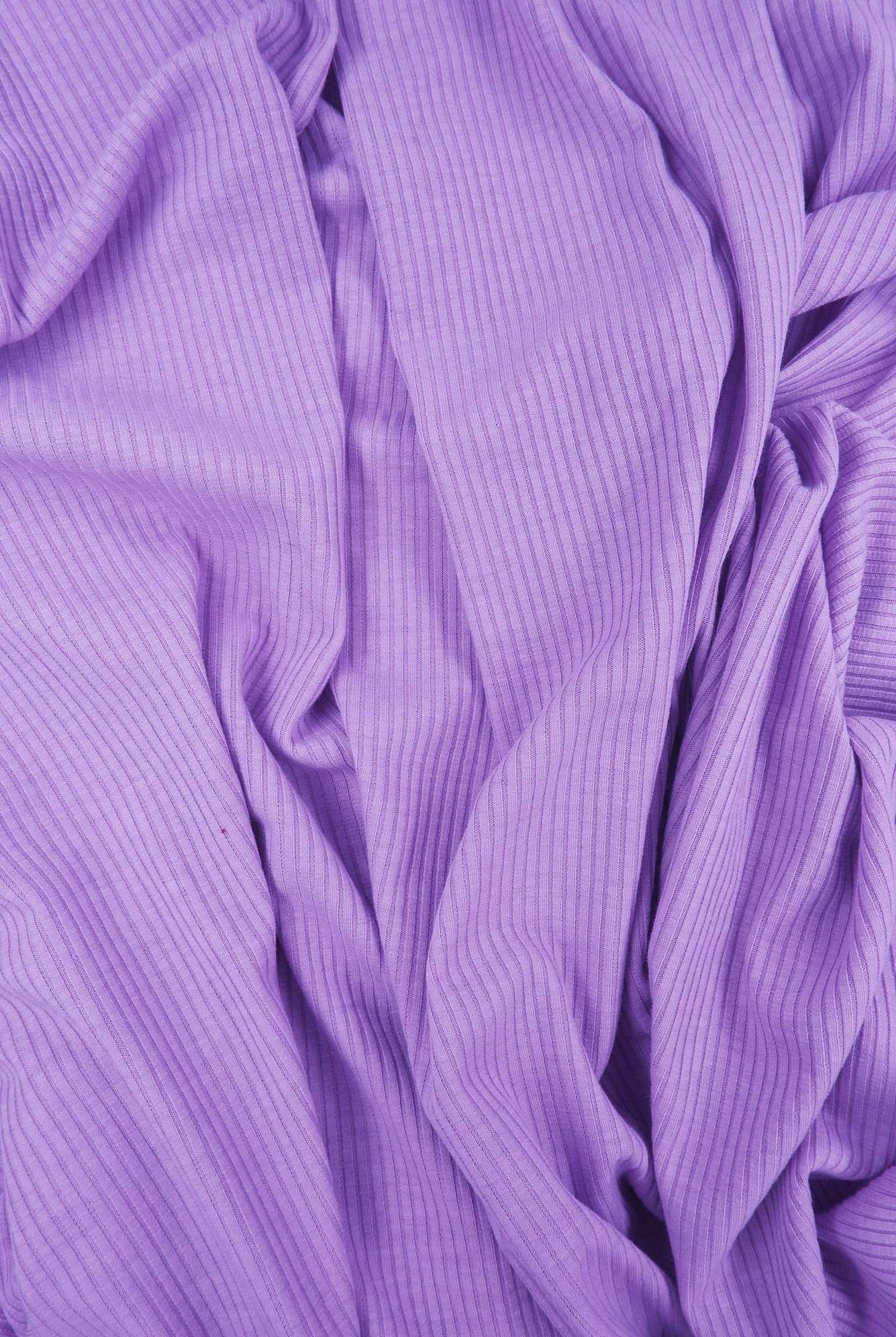 Rib Solid Stretch Knit Fabric - KNT3422