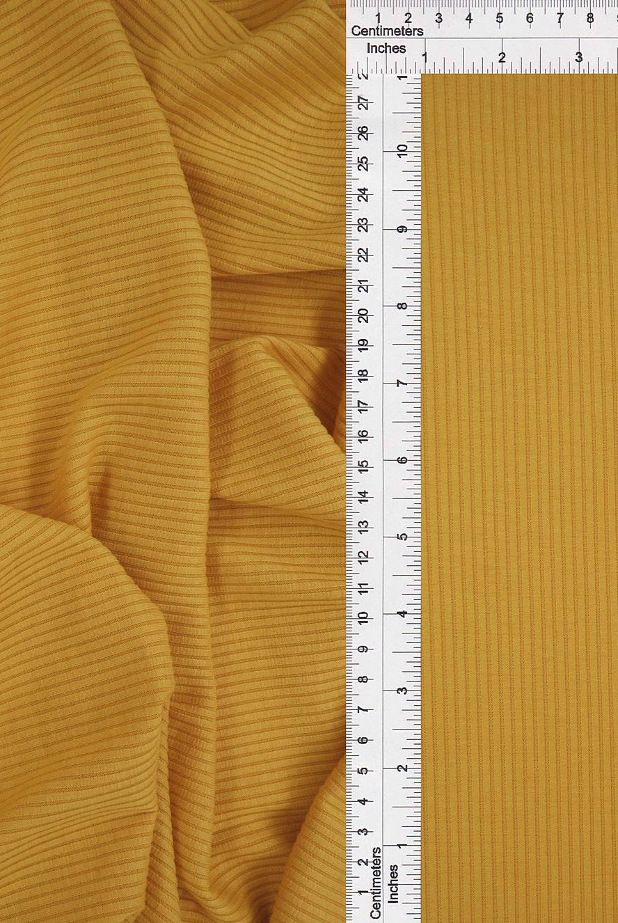 Rib Solid Stretch Knit Fabric - KNT3422