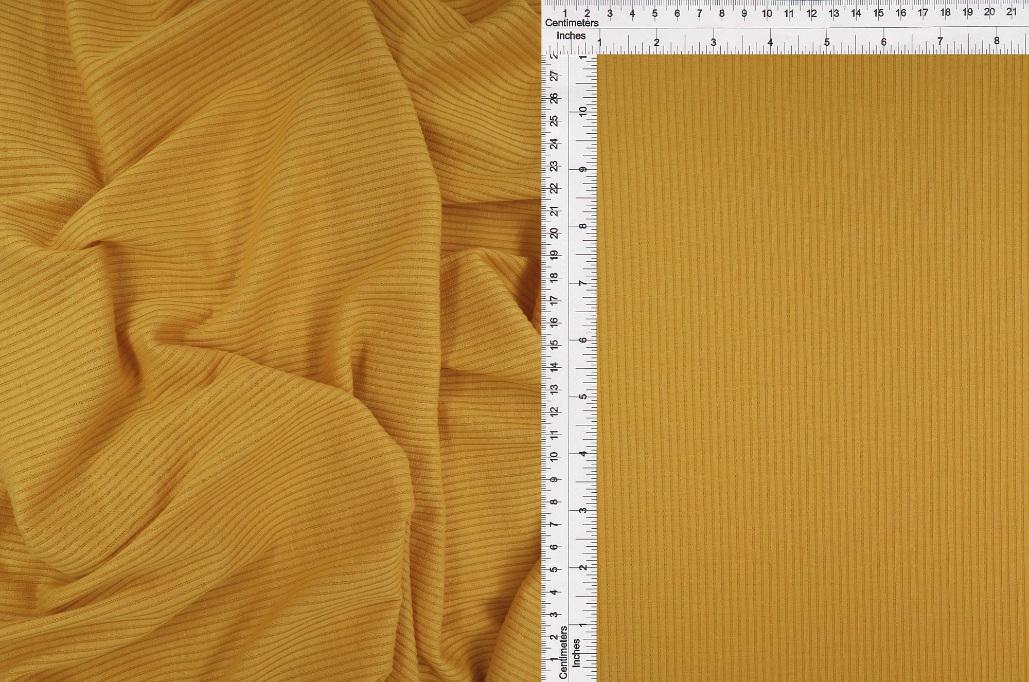 Rib Solid Stretch Knit Fabric - KNT3422