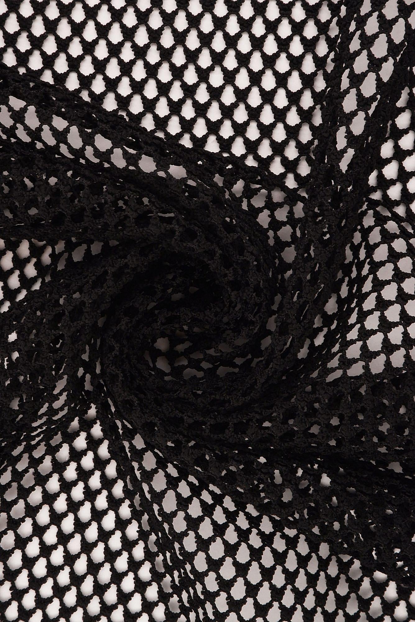 Solid Fishnet Mesh Stretch Fabric - MESH-4119
