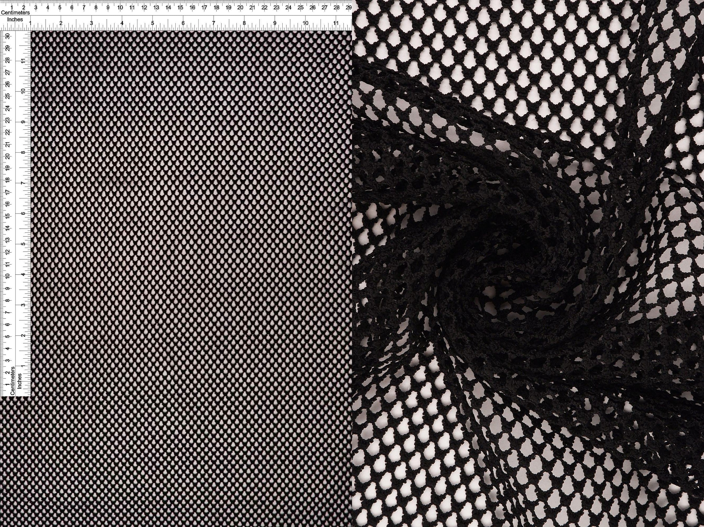 Solid Fishnet Mesh Stretch Fabric - MESH-4119