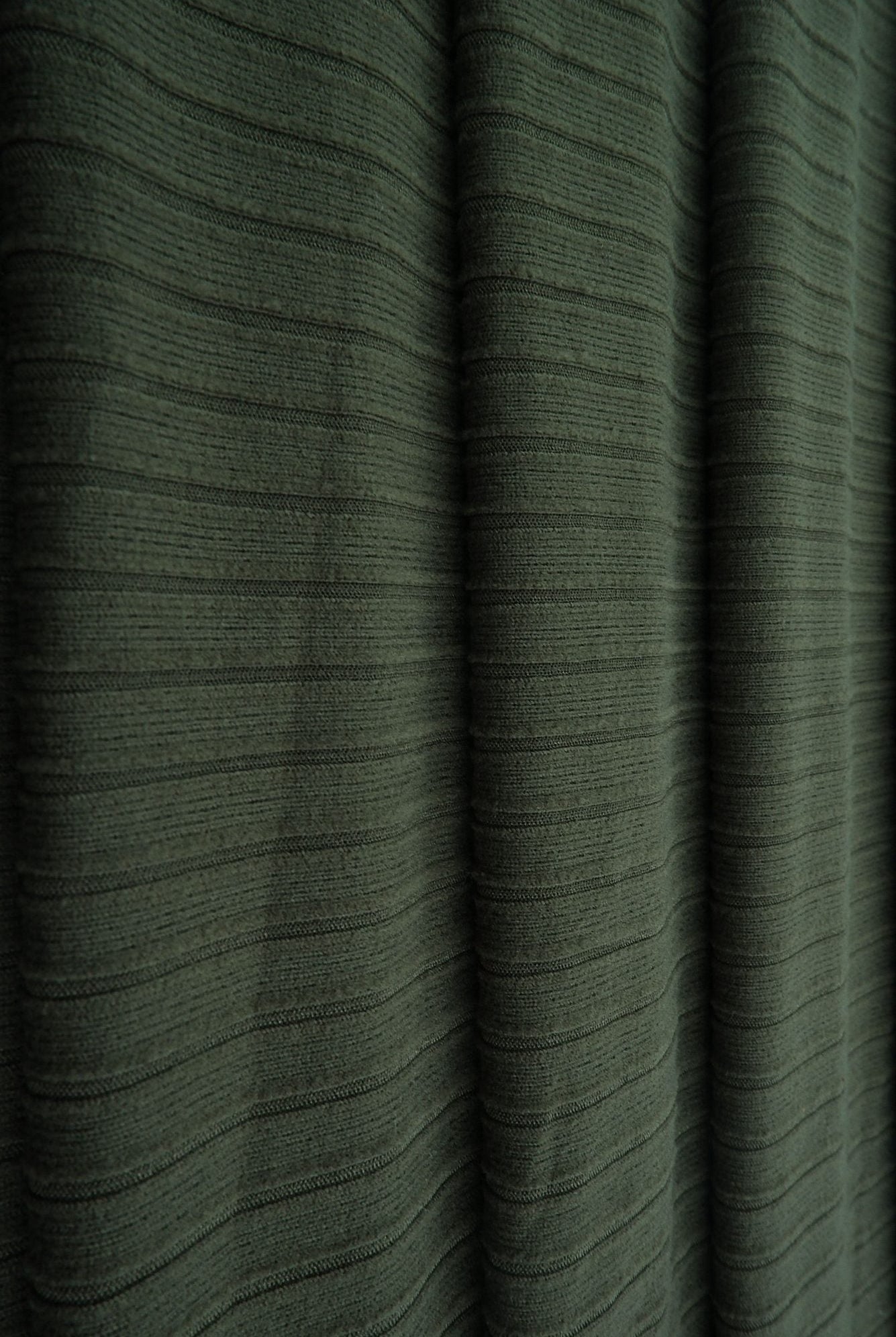 Rib Solid Stretch Knit Fabric - KNT4135