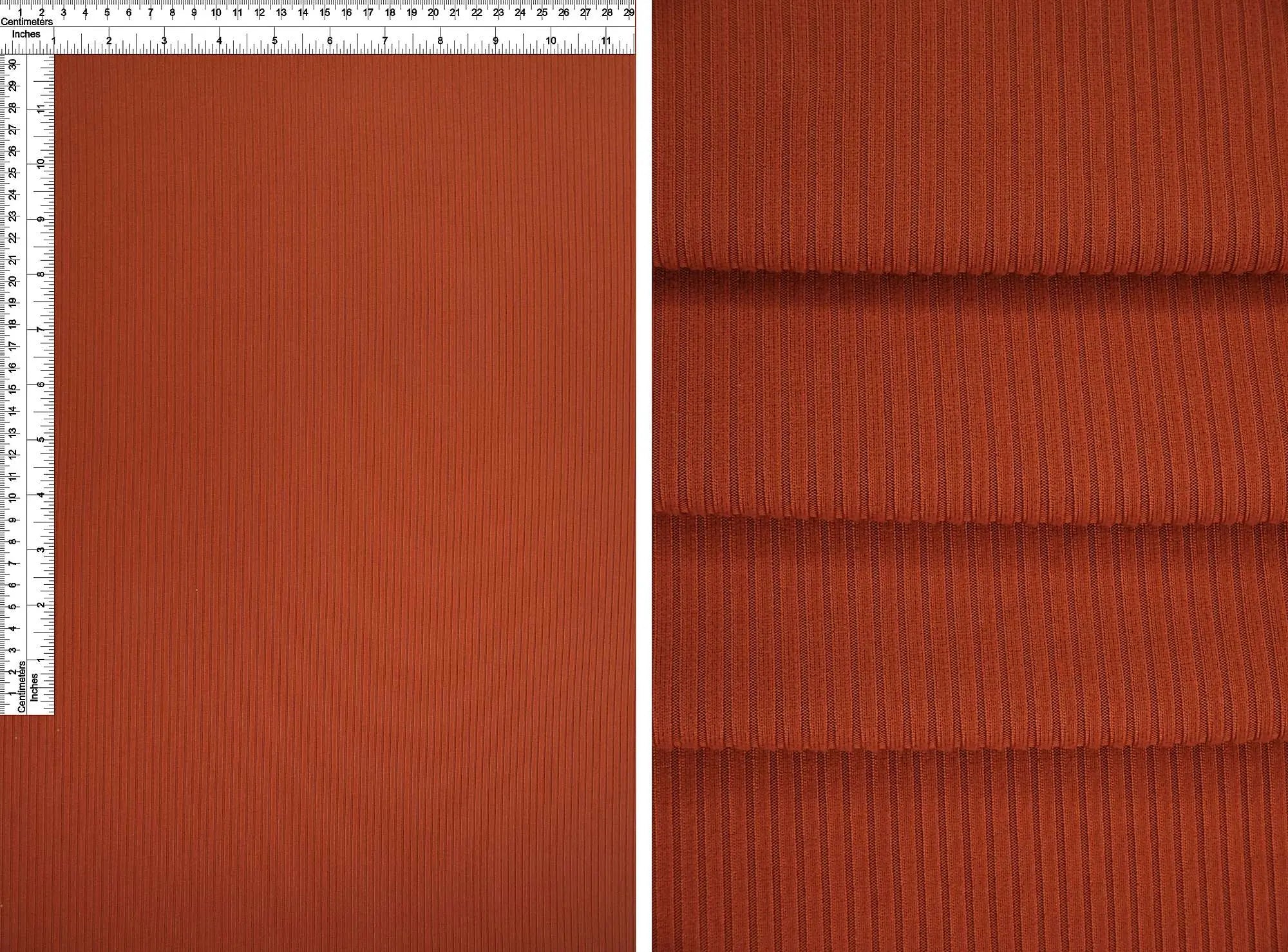 KNT4151 RUST BODYSUIT BOTTOMS BROWN CAMI DRESS KNIT NO-PRINT POLYESTER RIB 4X2 SOLID-B SPANDEX STRETCH TOPS YUMMY