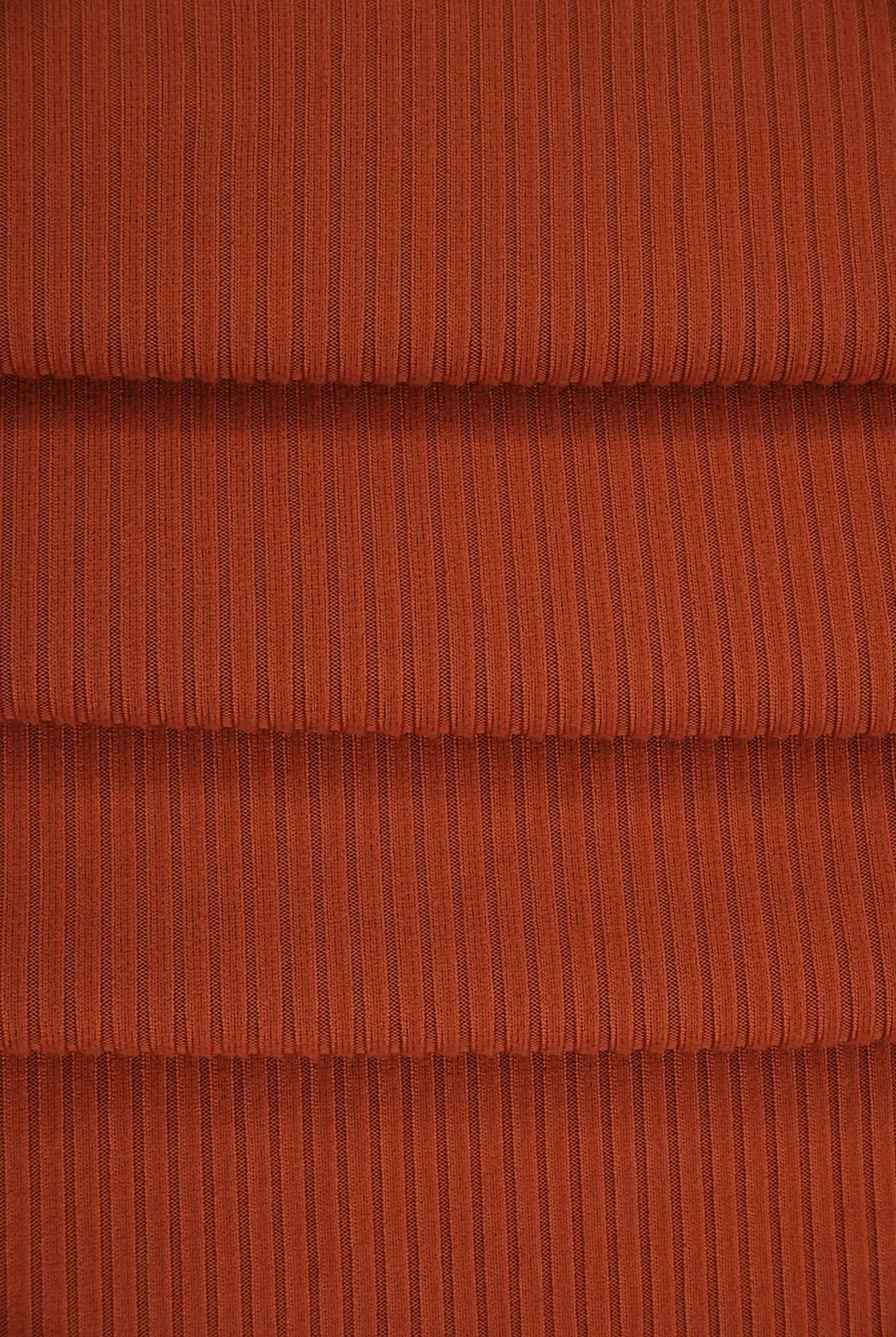 Rib Solid Stretch Knit Fabric - KNT4151