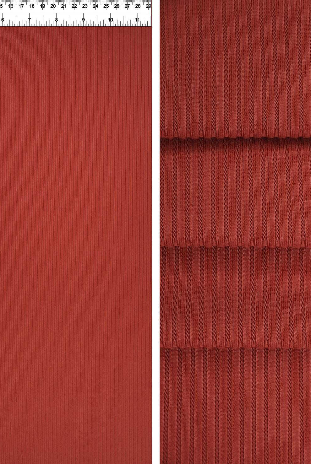 Rib Solid Stretch Knit Fabric - KNT4151