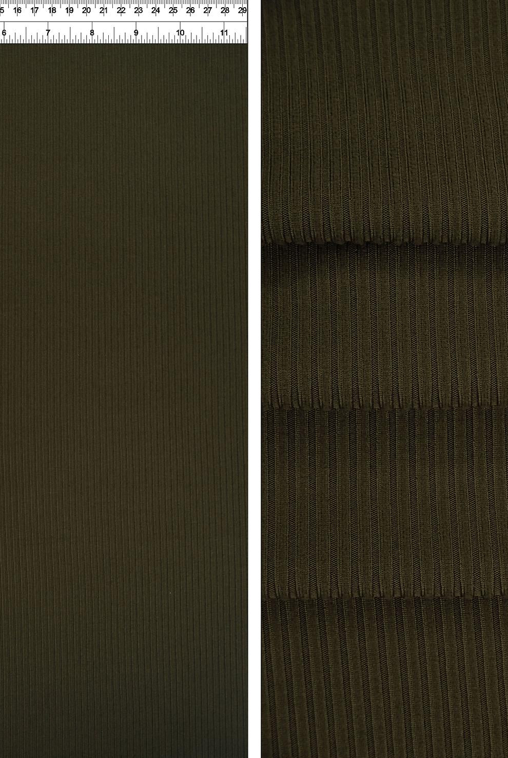 KNT4151 OLIVE BODYSUIT BOTTOMS CAMI DRESS GREEN KNIT NO-PRINT POLYESTER RIB 4X2 SOLID-B SPANDEX STRETCH TOPS YUMMY
