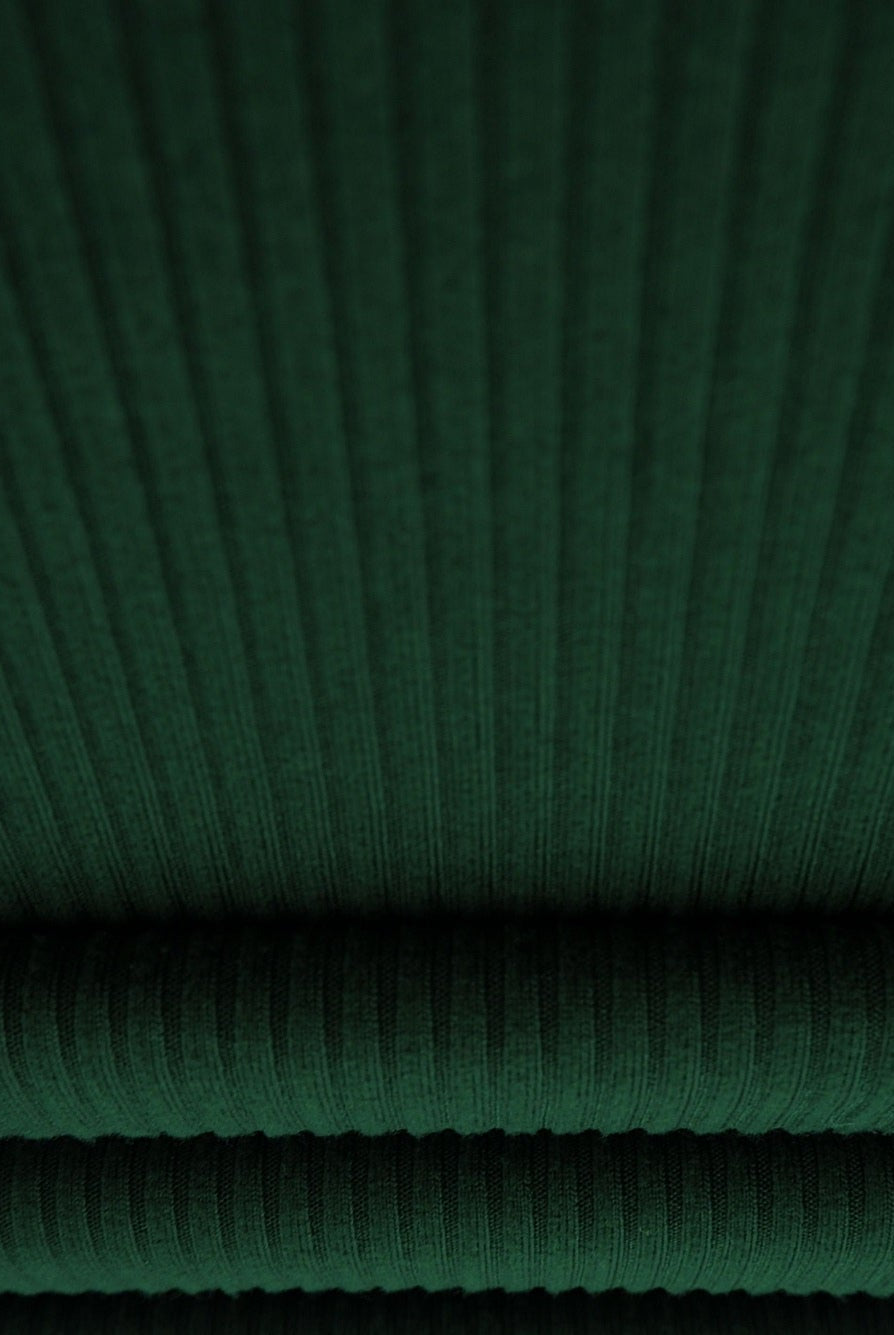 Rib Solid Stretch Knit Fabric - KNT4151