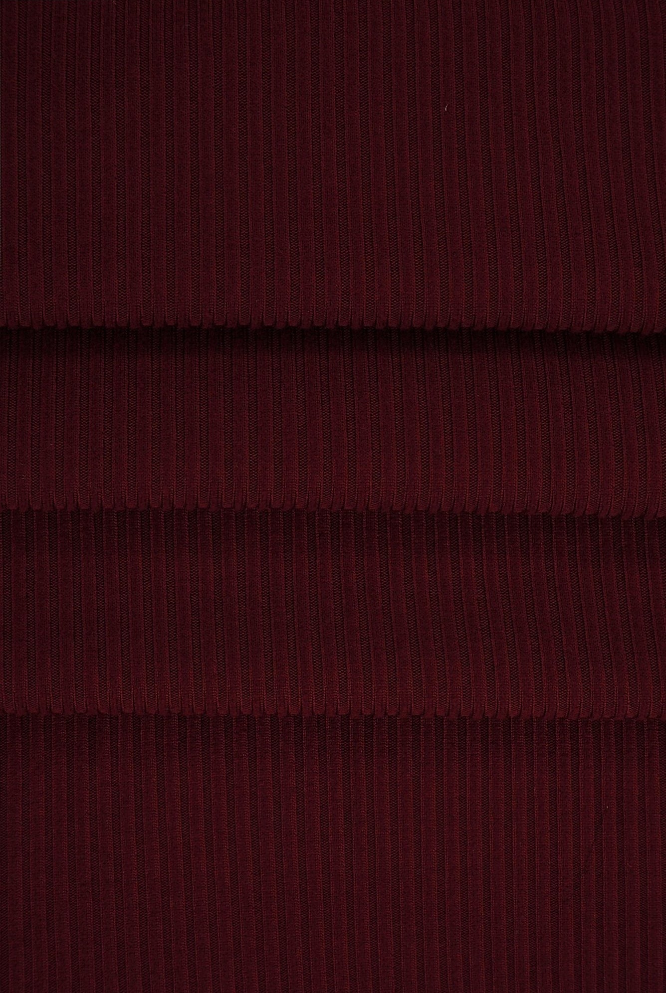 Rib Solid Stretch Knit Fabric - KNT4151