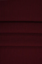 KNT4151 BURGUNDY KNIT POLYESTER RED RIB 4X2 SOLID-B SPANDEX STRETCH YUMMY