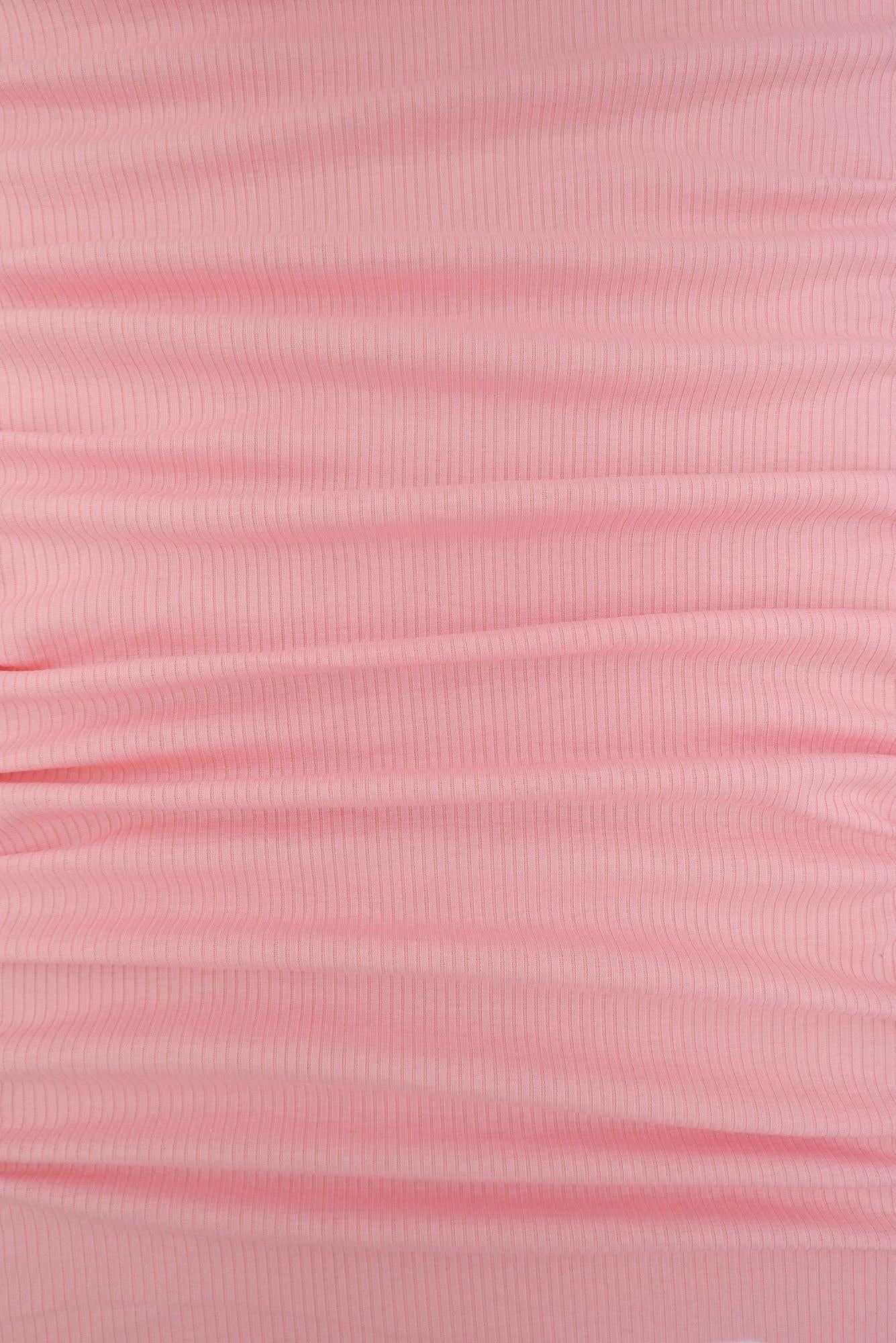 Rib Solid Stretch Knit Fabric - KNT3422 