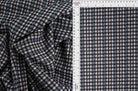 KNT4210 BLACK/BROWN LT DOUBLE KNIT DRESS JACQUARD OUTERWEAR PANTS PLAID POLYESTER RAYON SKIRTS SOLID-B SPANDEX STRETCH TUNICS YARN DYED