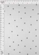 MESH-Q91207 IVORY BLOUSE BODYSUIT CAMI FLOCKING LOUNGEWEAR MESH POLYESTER PRINT SPANDEX STAR STRETCH TOPS TUNICS