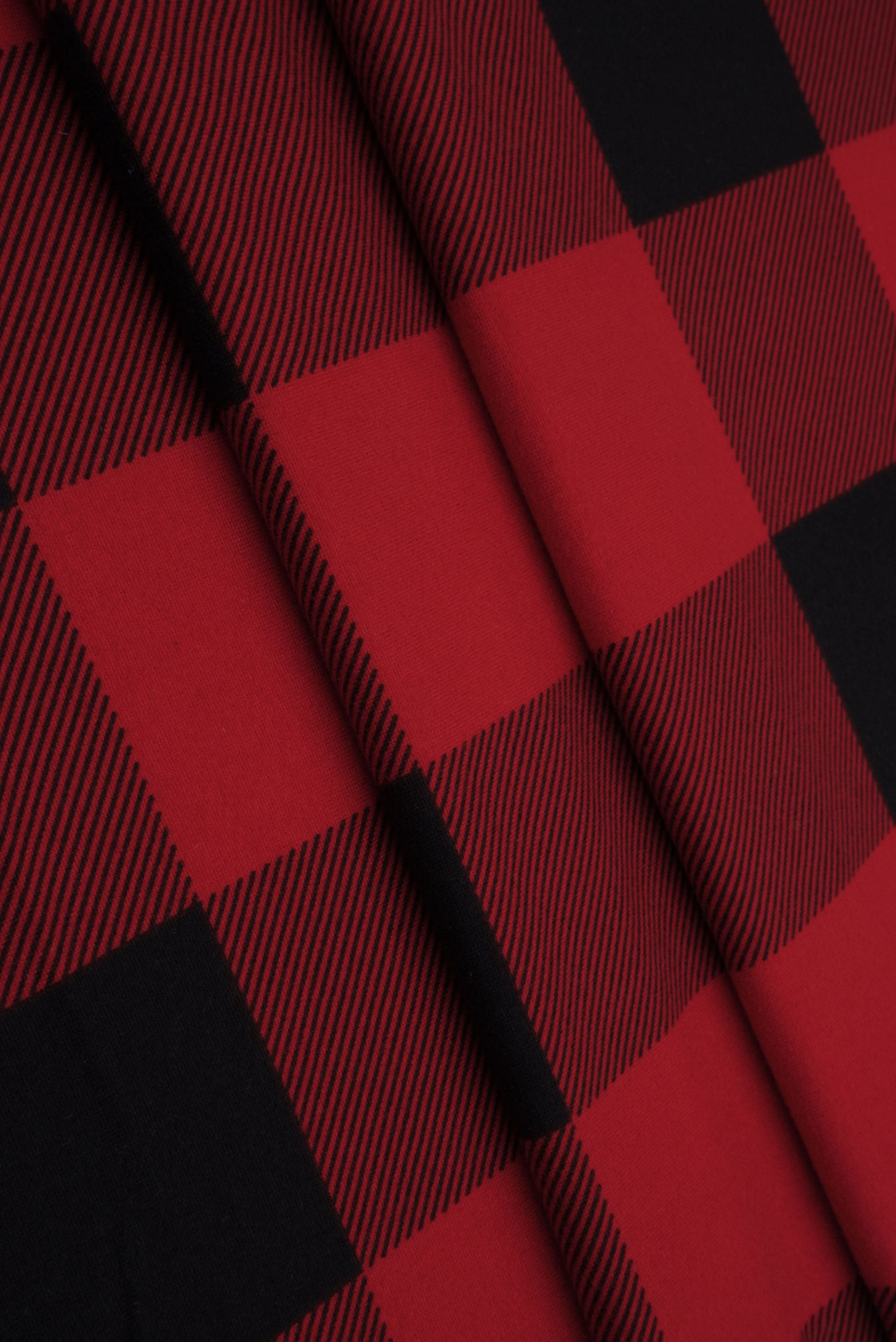 KNT2100-DU917 BLK/CHERRY BIKER SHORTS BLACK BLOUSE BODYSUIT BUFFALO PLAID CAMI CHECKERED DRESS DTY BRUSHED KNIT LOUNGEWEAR PANTS POLYESTER PRINT RED SKIRTS SPANDEX STRETCH T-SHIRT TOPS TUNICS