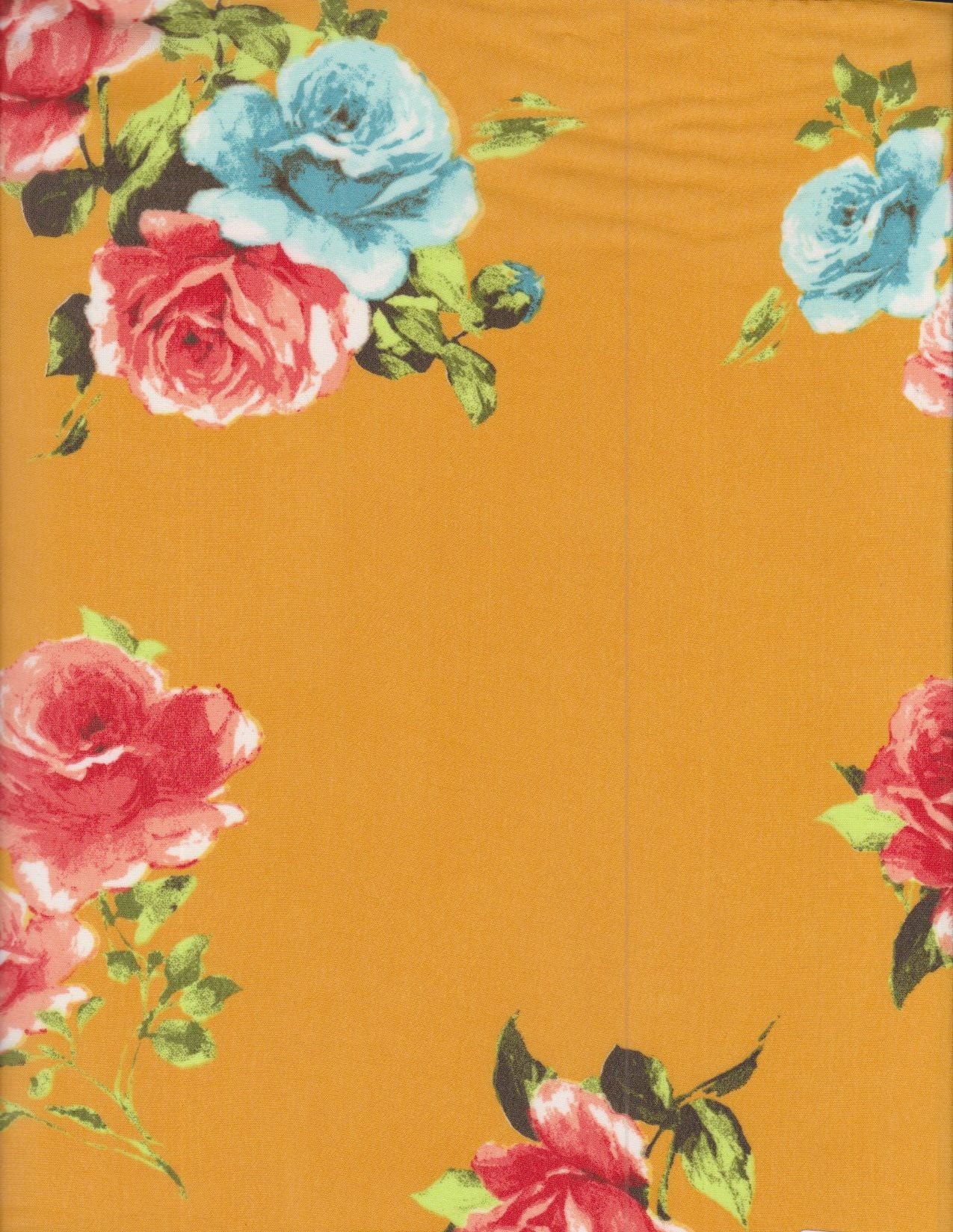 HIMLT-Q90509 MUSTARD BLACK BLOUSE BODYSUIT BOTTOMS CAMI DRESS FLORAL FLOWER GREEN HI-MULTI NON STRETCH PANTS POLYESTER PRINT RED SKIRTS SWISS DOT TOPS WOVEN