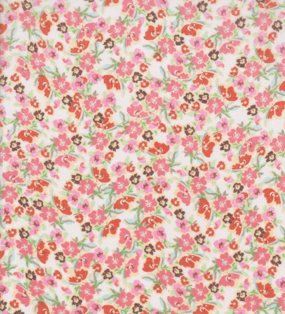HIMLT-DU353 IVORY BLACK BLOUSE BODYSUIT BOTTOMS CAMI DITSY DRESS FLORAL FLOWER HI-MULTI NON STRETCH ORANGE PANTS PINK POLYESTER PRINT SKIRTS SWISS DOT TOPS WHITE WOVEN