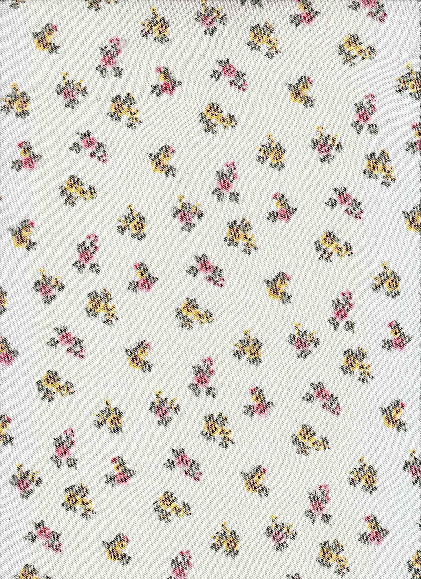 MESH-SR70207 IVORY BLOUSE BODYSUIT CAMI DITSY FLOCKING FLOWER LOUNGEWEAR MESH POLYESTER PRINT SPANDEX STRETCH TOPS TUNICS
