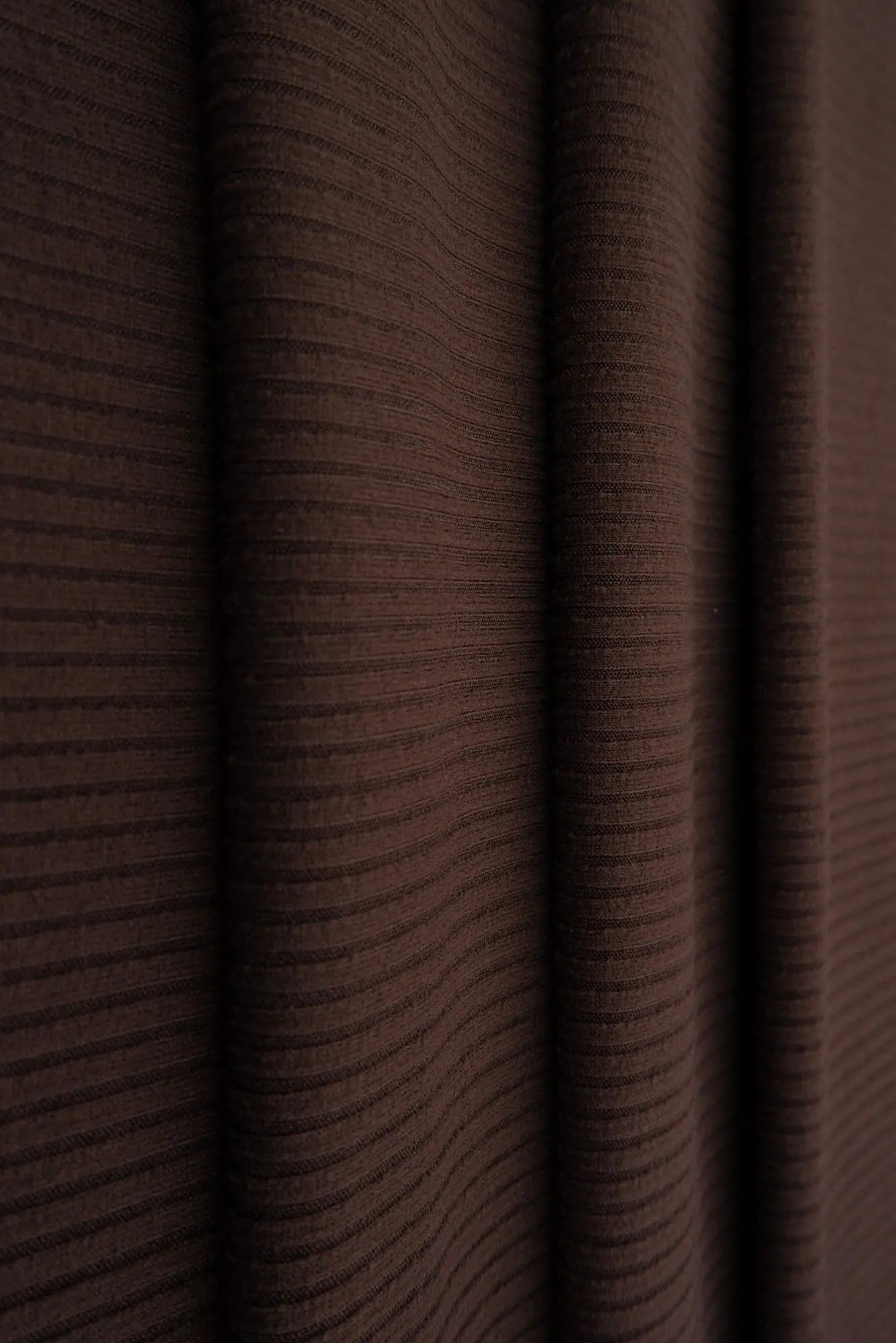 KNT4151 BROWN BODYSUIT DRESS KNIT LOUNGEWEAR NO-PRINT POLYESTER RIB 4X2 SOLID-B SPANDEX STRETCH TOPS YUMMY